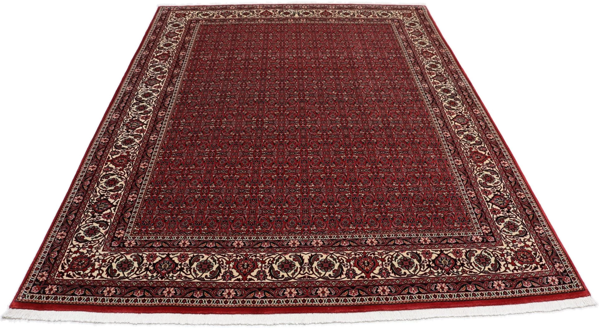 Hand-Knotted Bijar Persian Rug, 201 × 262 cm, Wool & Silk - Image 8