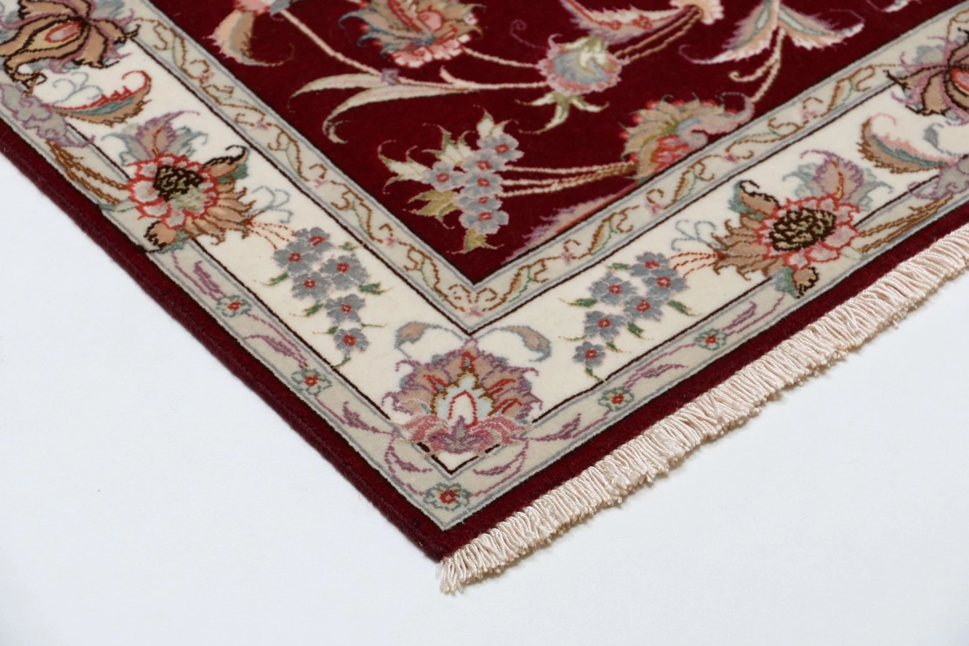 Tabriz Persian Rug 82 × 328 cm in Wool & Silk, hand-knotted - Image 6