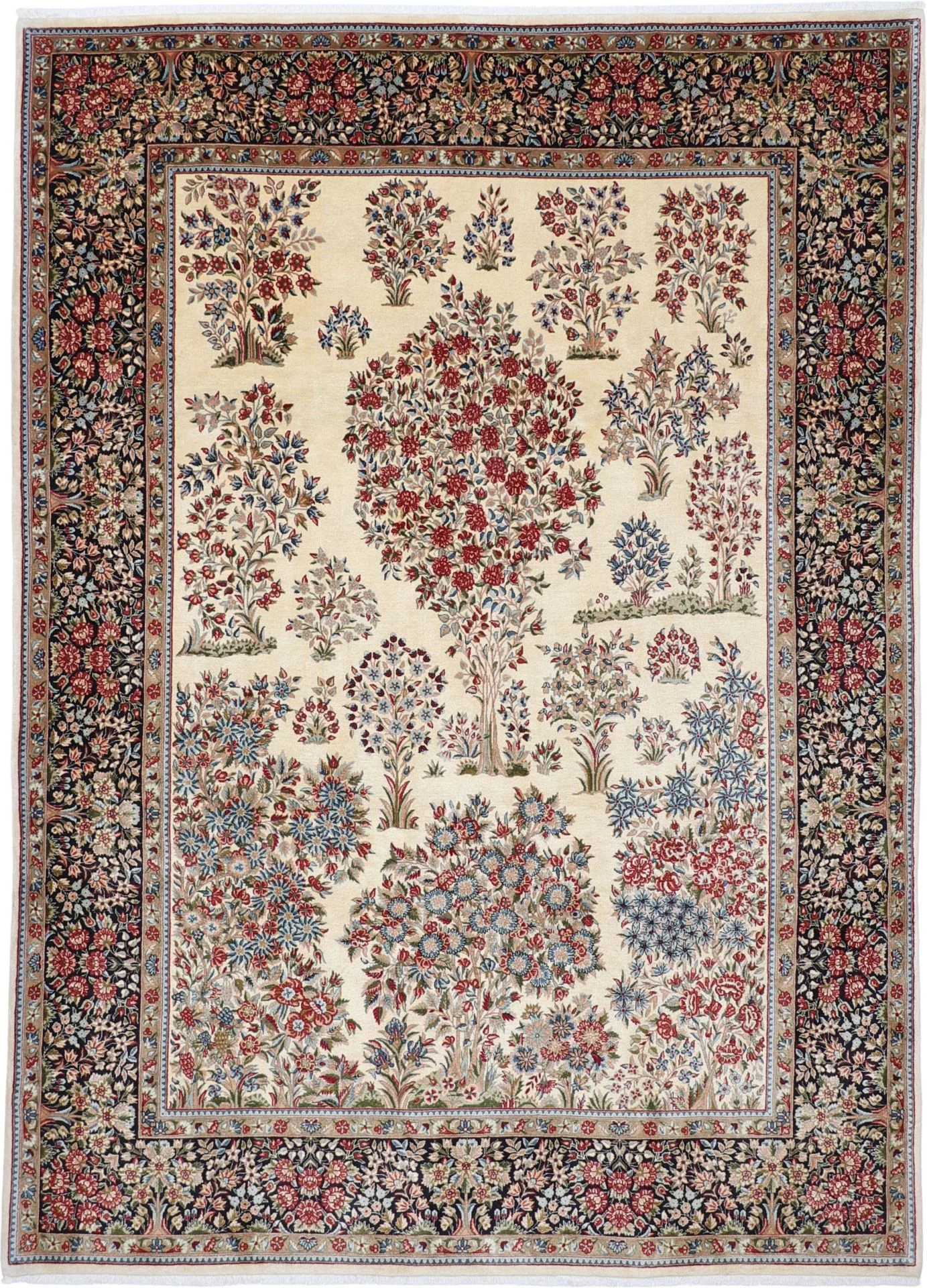 Hand-Knotted Kerman Persian Rug, 218 × 303 cm, Wool
