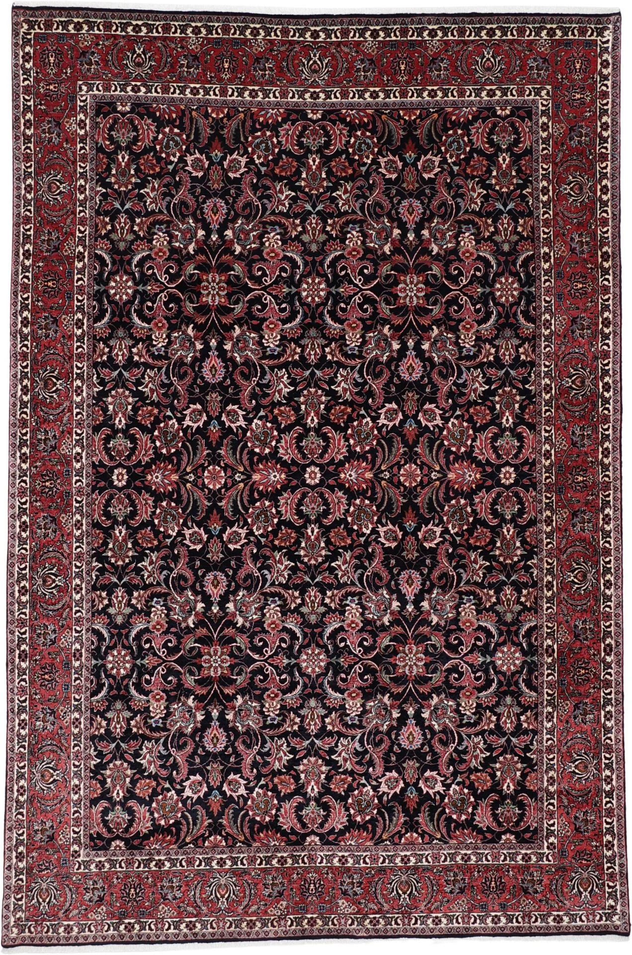 Hand-Knotted Bijar Persian Rug, 200 × 300 cm, Wool