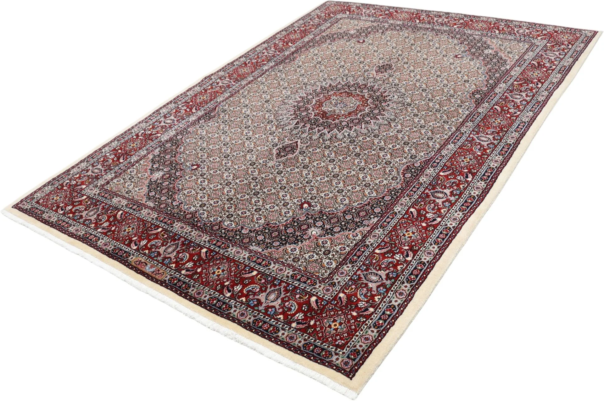 Wool & Silk Moud Persian Rug 170 × 240 cm, hand-knotted - Image 3
