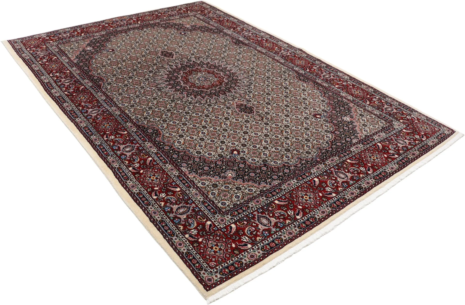 Wool & Silk Moud Persian Rug 170 × 240 cm, hand-knotted - Image 4
