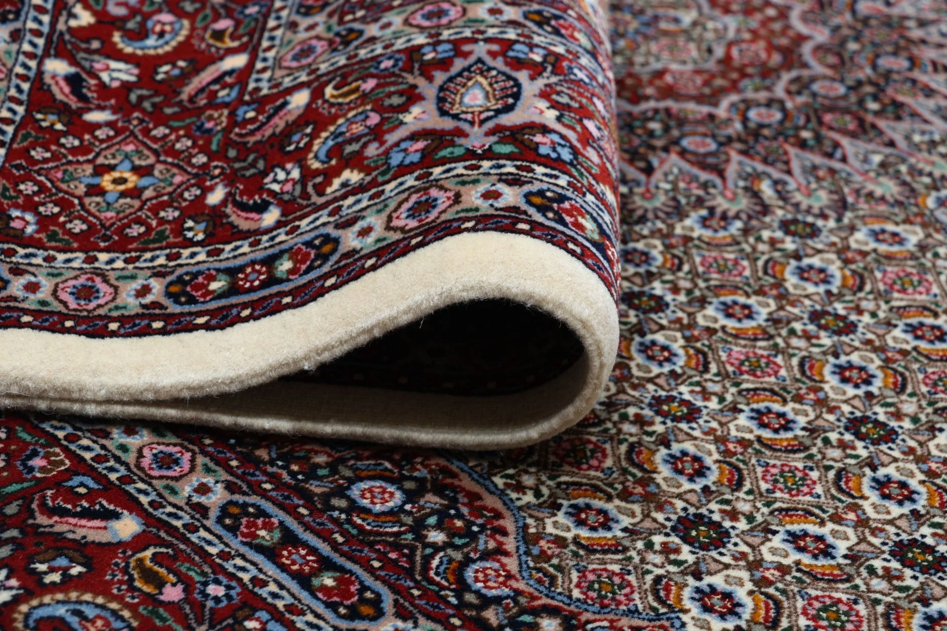 Wool & Silk Moud Persian Rug 170 × 240 cm, hand-knotted - Image 10