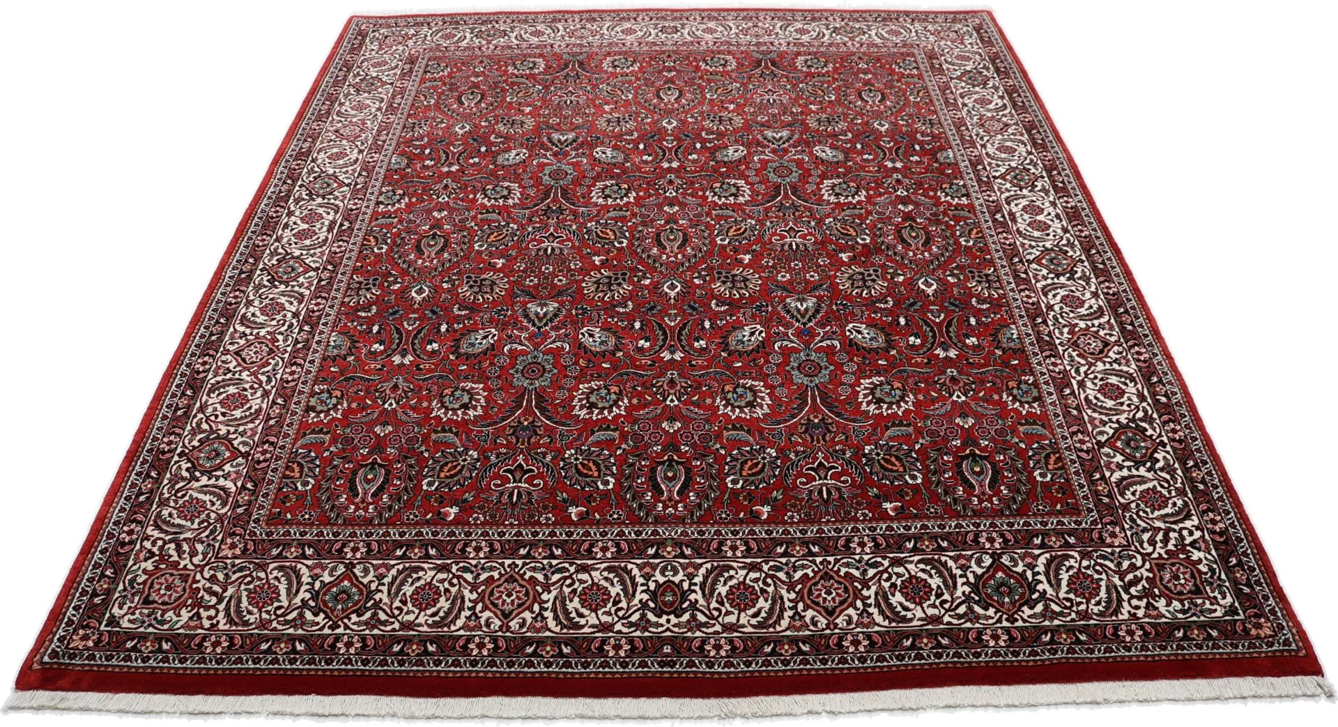 Alternative view of Hand-Knotted Bijar Persian Rug, 207 × 256 cm, Wool & Silk
