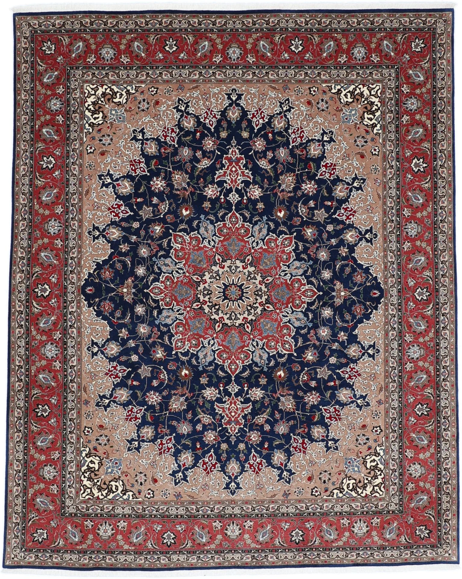 Tabriz Persian Rug 200 × 248 cm in Wool & Silk, hand-knotted