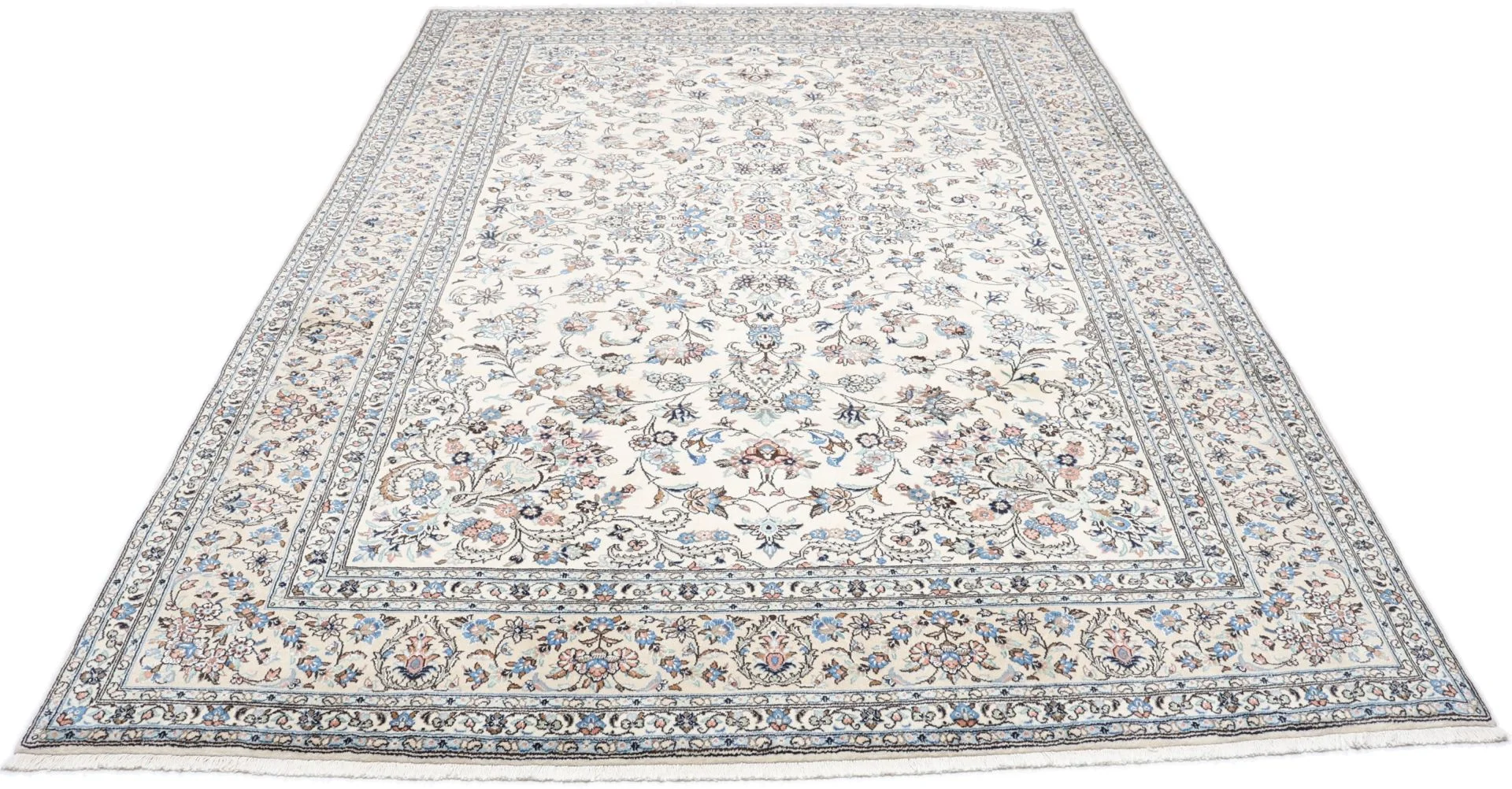Alternative view of Hand-Knotted Kashan Persian Rug, 253 × 345 cm, Wool & Silk