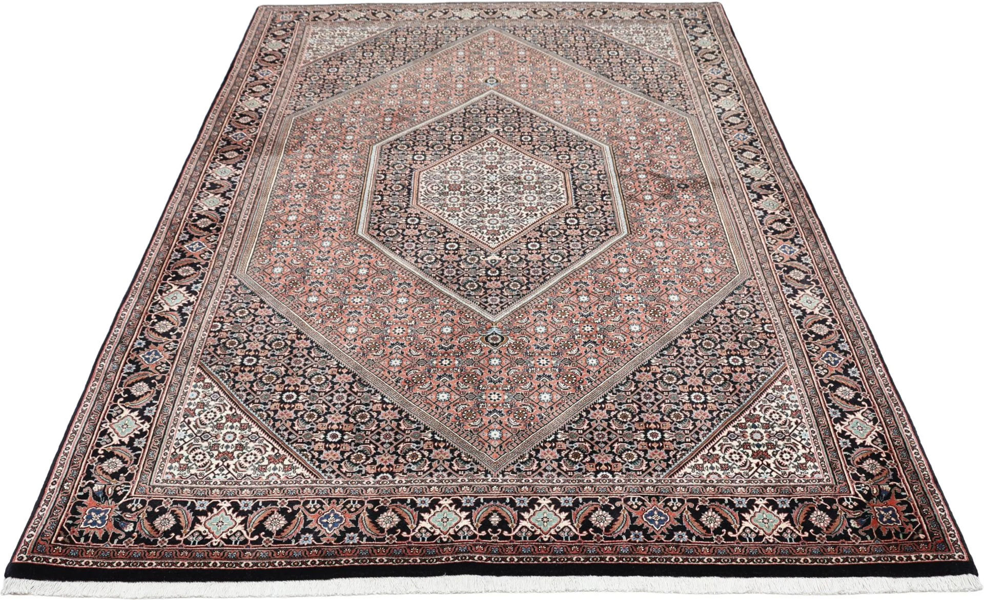 Alternative view of Wool & Silk Bijar Persian Rug 170 × 240 cm, hand-knotted