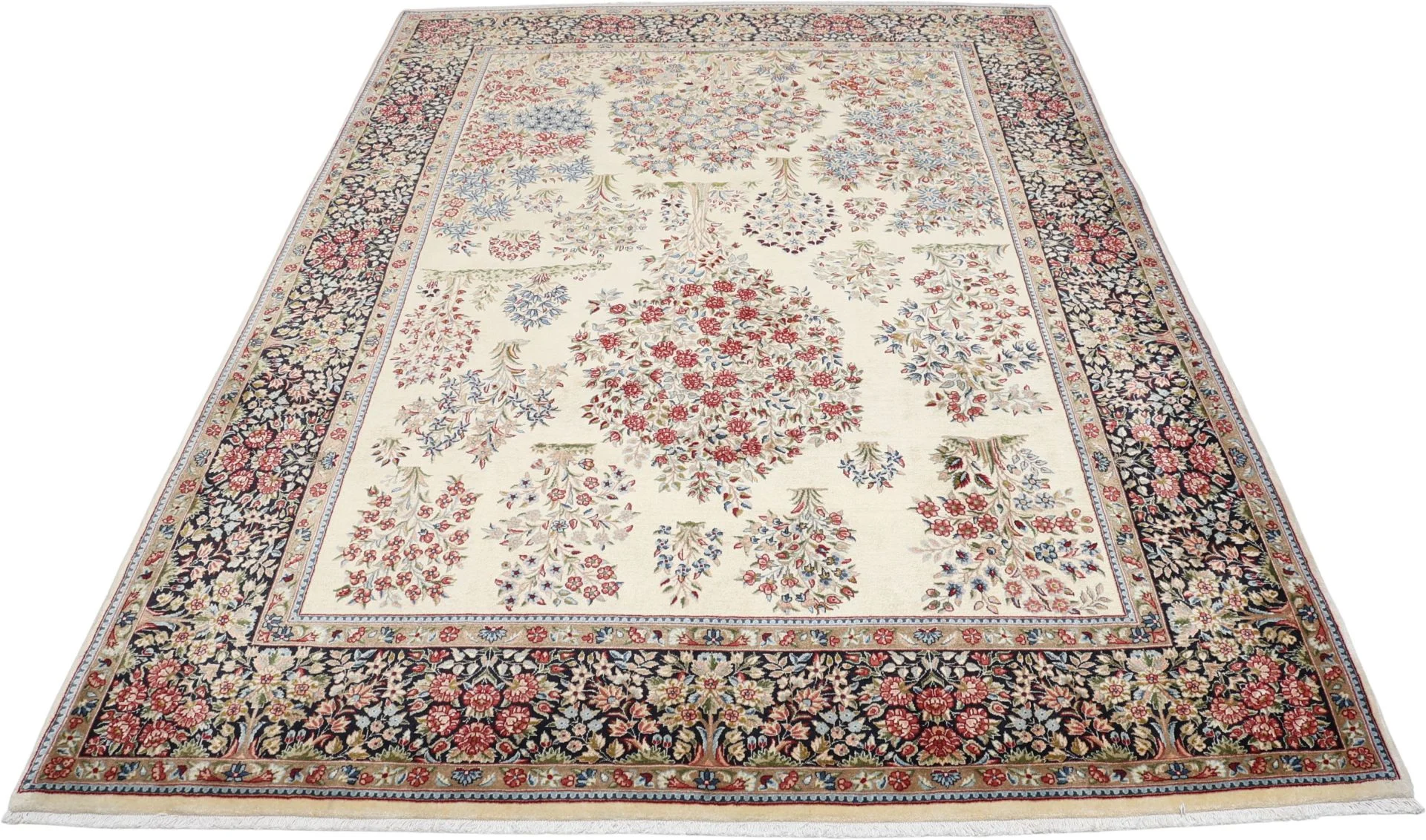 Alternative view of Hand-Knotted Kerman Persian Rug, 218 × 303 cm, Wool