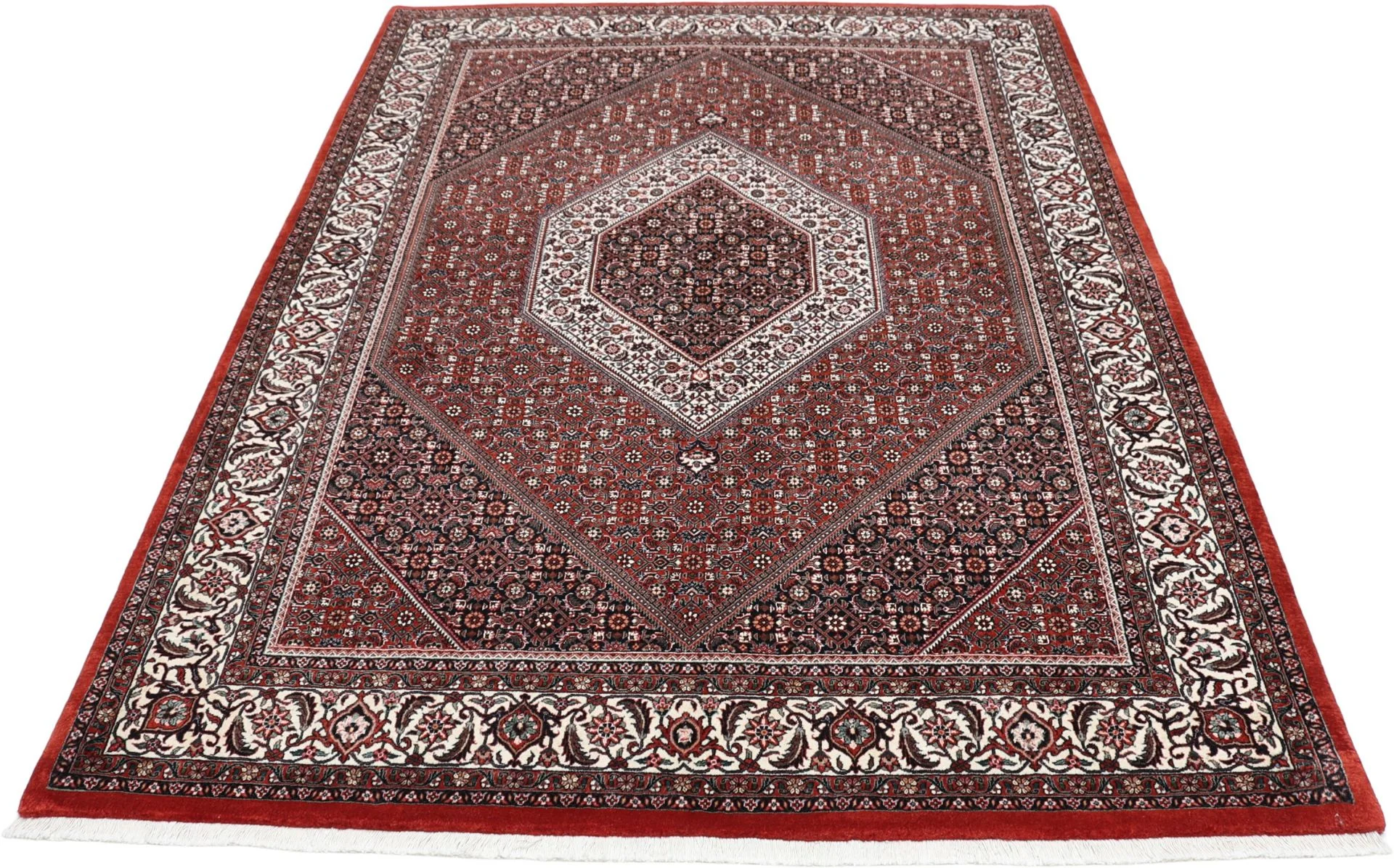Alternative view of Wool & Silk Bijar Persian Rug 170 × 243 cm, hand-knotted