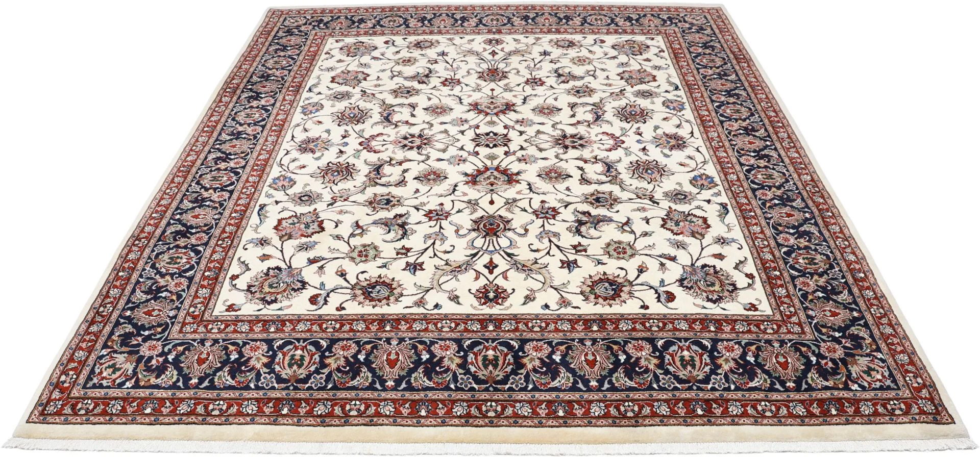Alternative view of Wool & Silk Sarouk Persian Rug 248 × 302 cm, hand-knotted