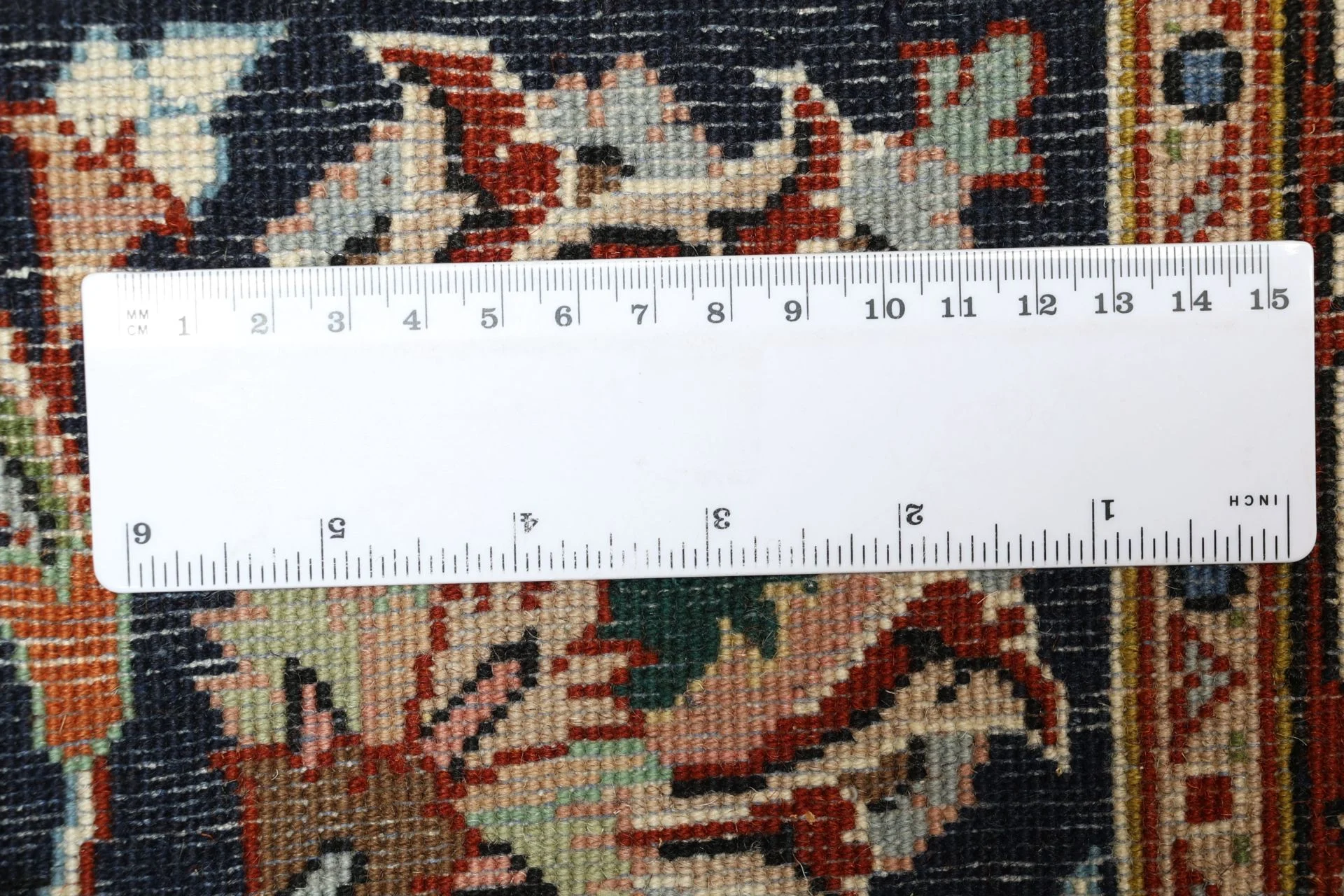 Wool & Silk Sarouk Persian Rug 248 × 302 cm, hand-knotted - Image 11
