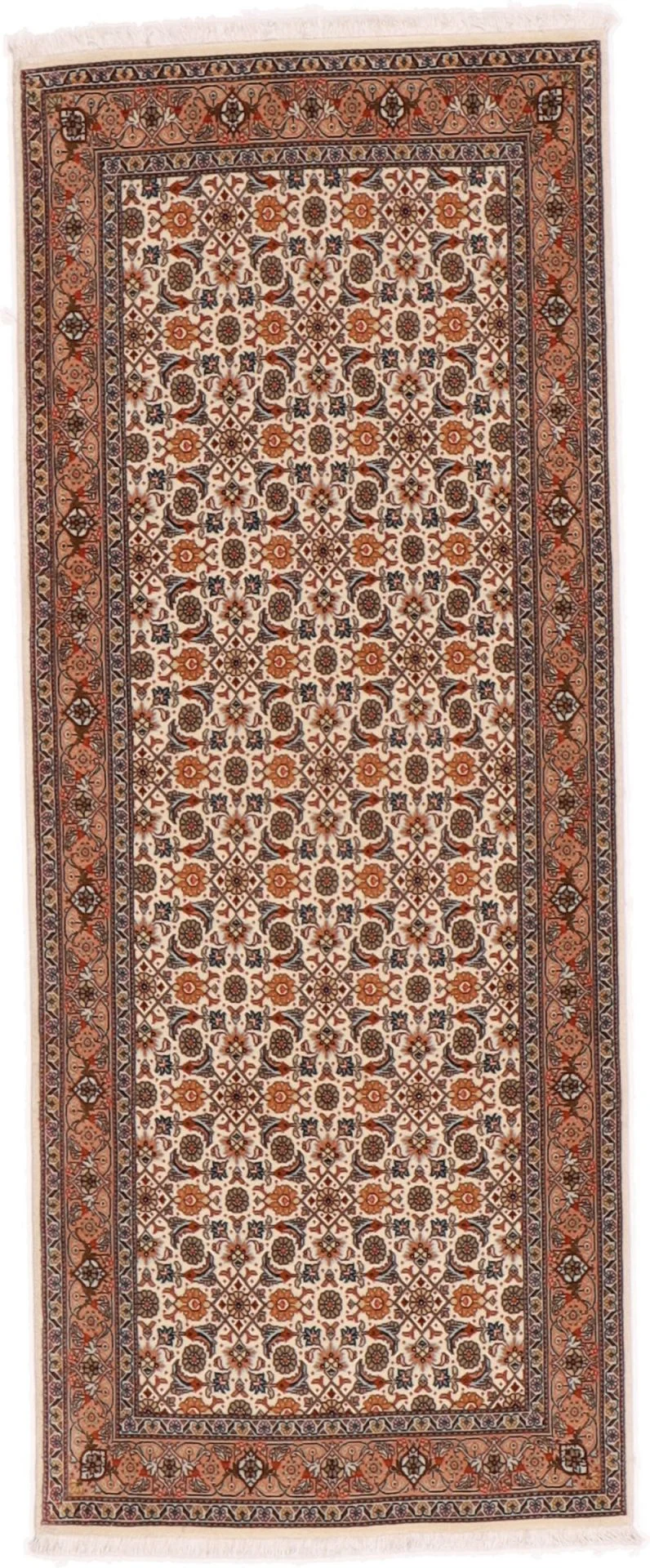 Wool Tabriz Persian Rug 80 × 199 cm, hand-knotted