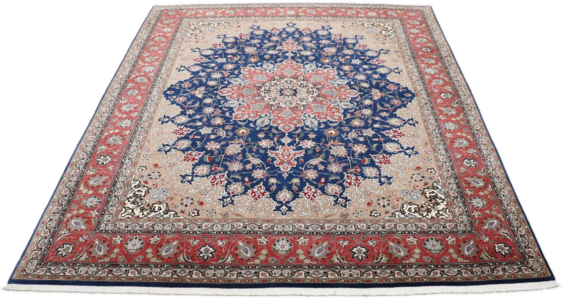 Alternative view of Tabriz Persian Rug 200 × 248 cm in Wool & Silk, hand-knotted