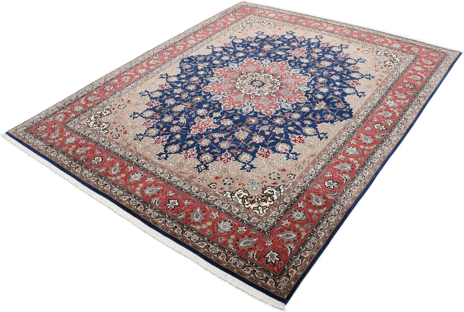 Tabriz Persian Rug 200 × 248 cm in Wool & Silk, hand-knotted - Image 3