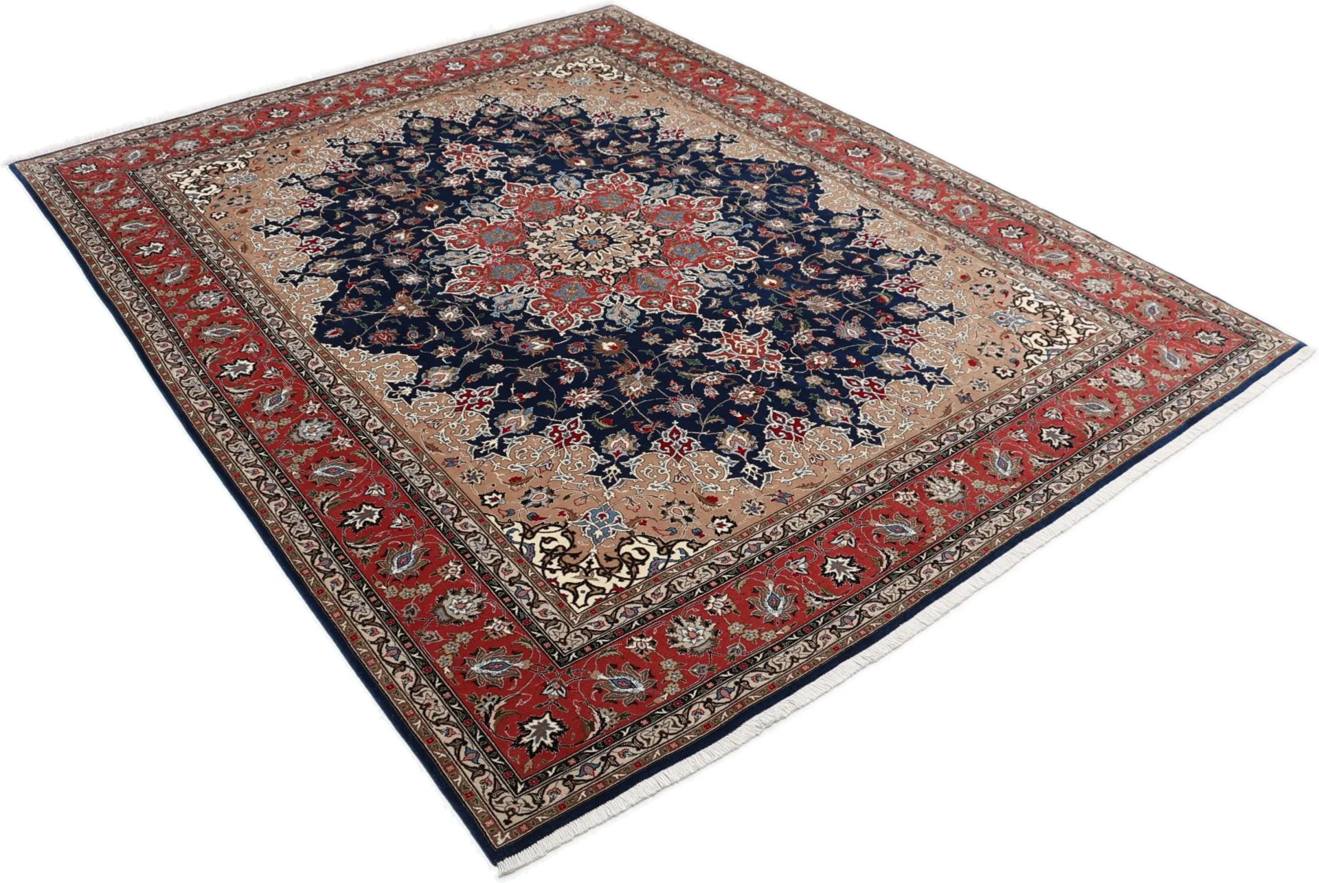 Tabriz Persian Rug 200 × 248 cm in Wool & Silk, hand-knotted - Image 4