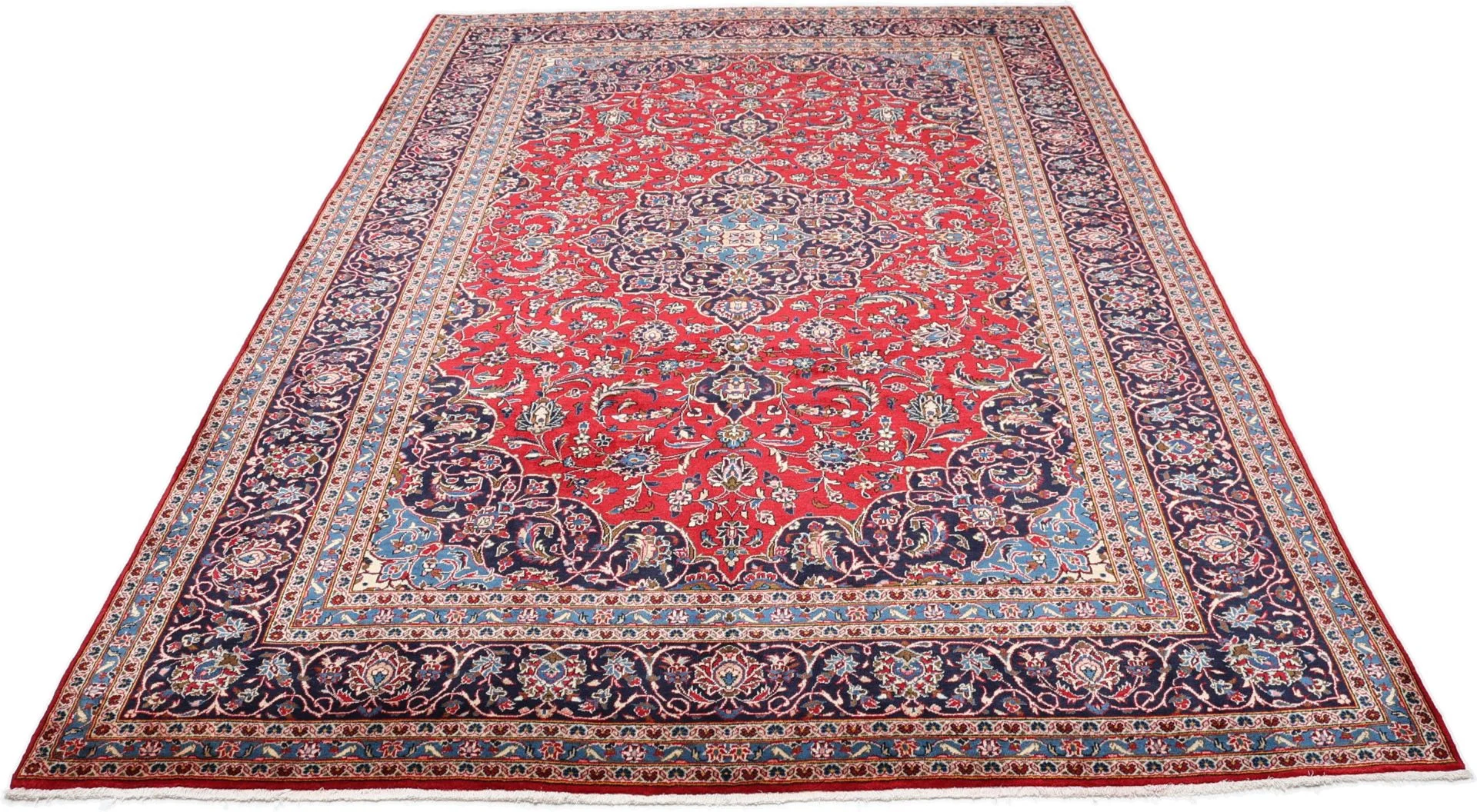 Alternative view of Wool Kashan Persian Rug 247 × 360 cm, hand-knotted