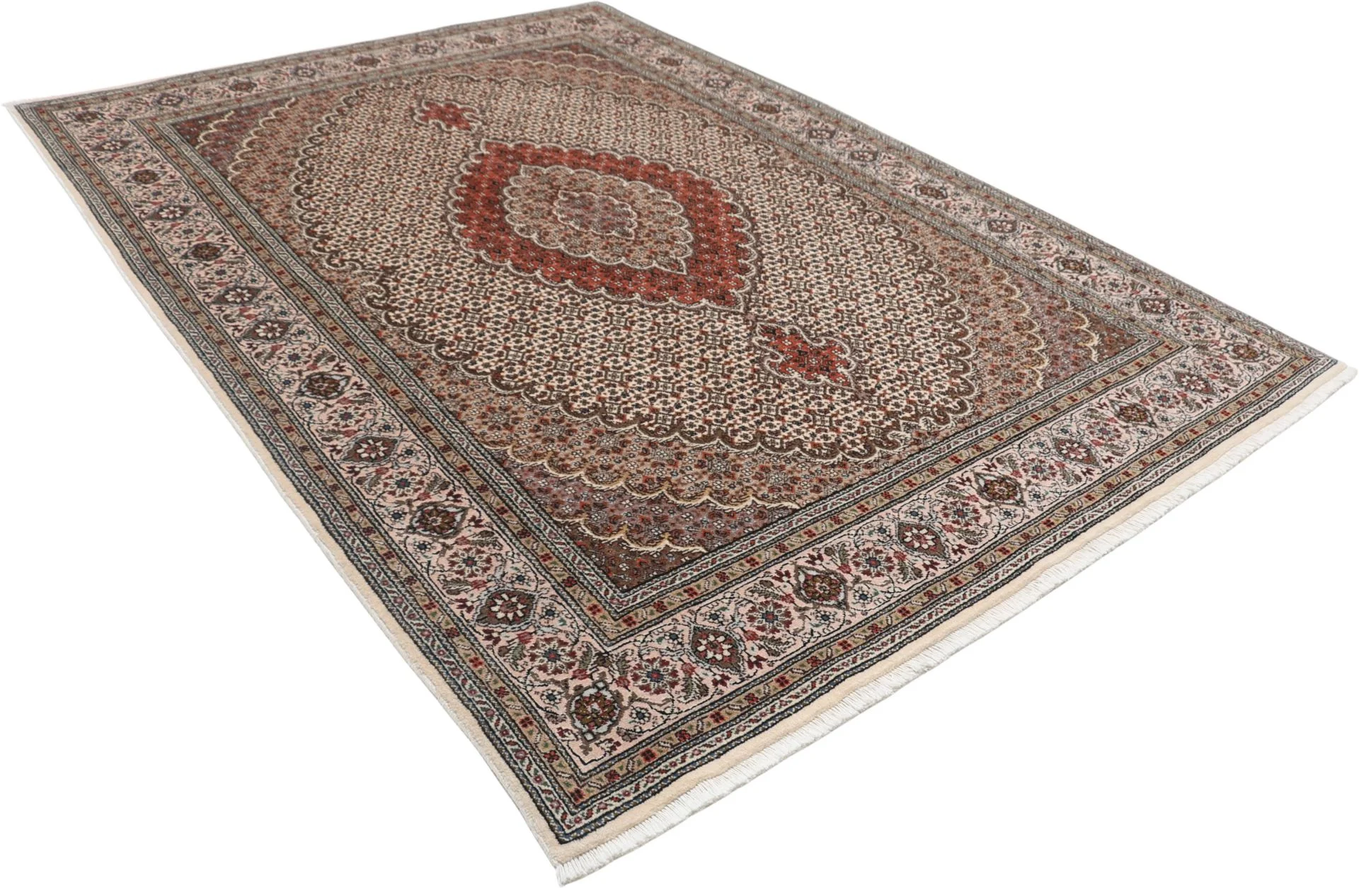 Wool & Silk Tabriz Persian Rug 170 × 242 cm, hand-knotted - Image 4