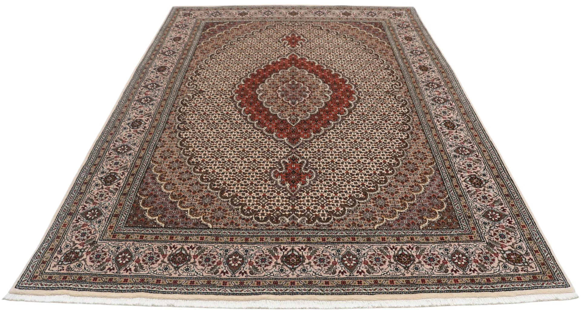 Wool & Silk Tabriz Persian Rug 170 × 242 cm, hand-knotted - Image 7