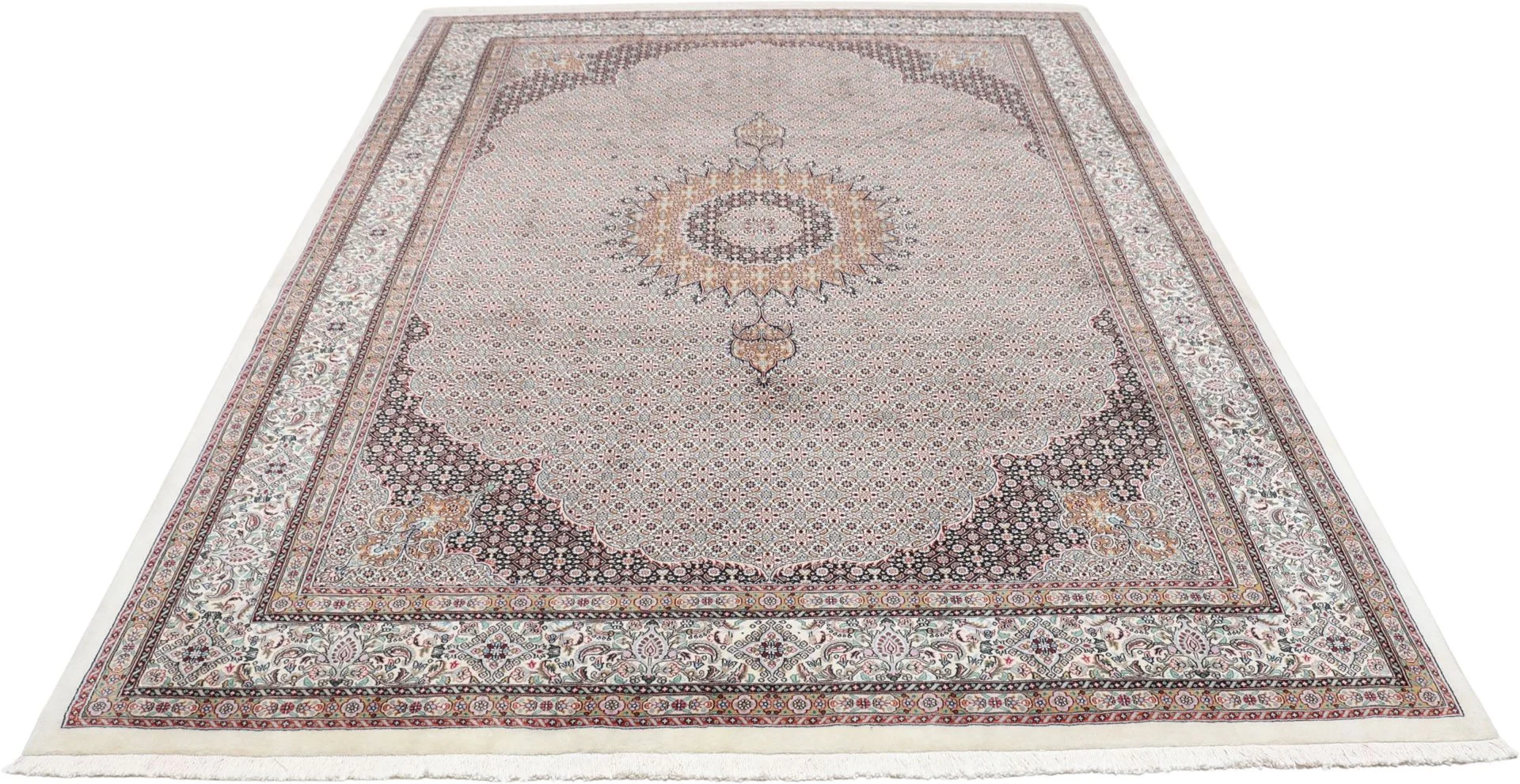Alternative view of Moud Persian Rug 253 × 350 cm in Wool, hand-knotted