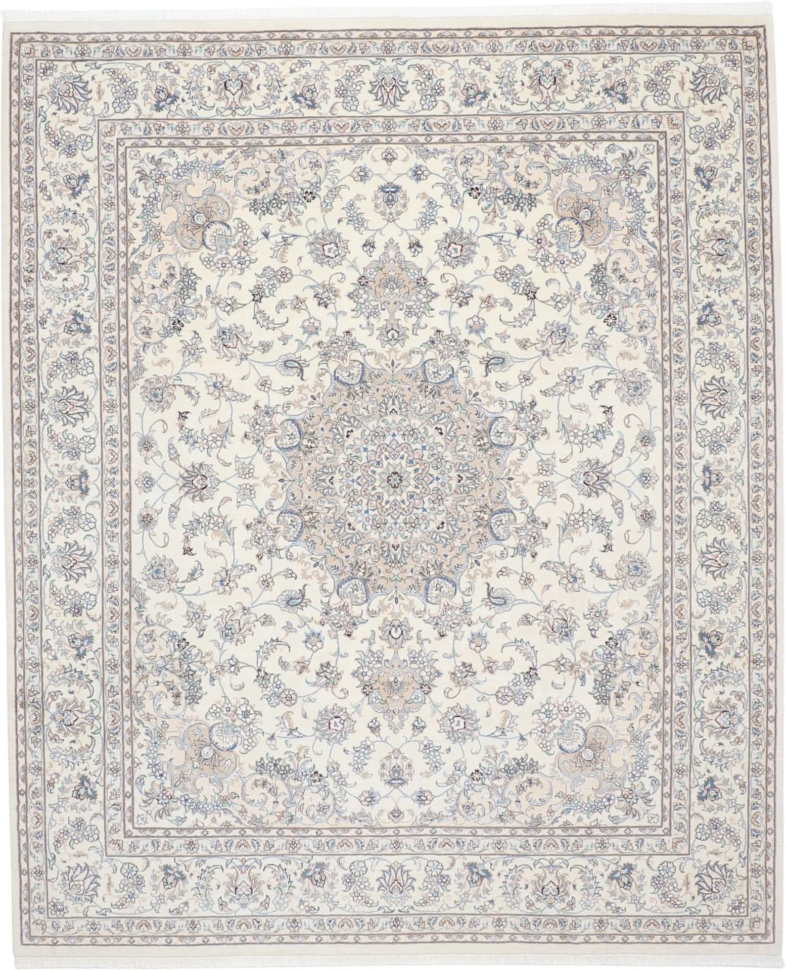 Nain Persian Rug 250 × 305 cm in Wool, hand-knotted