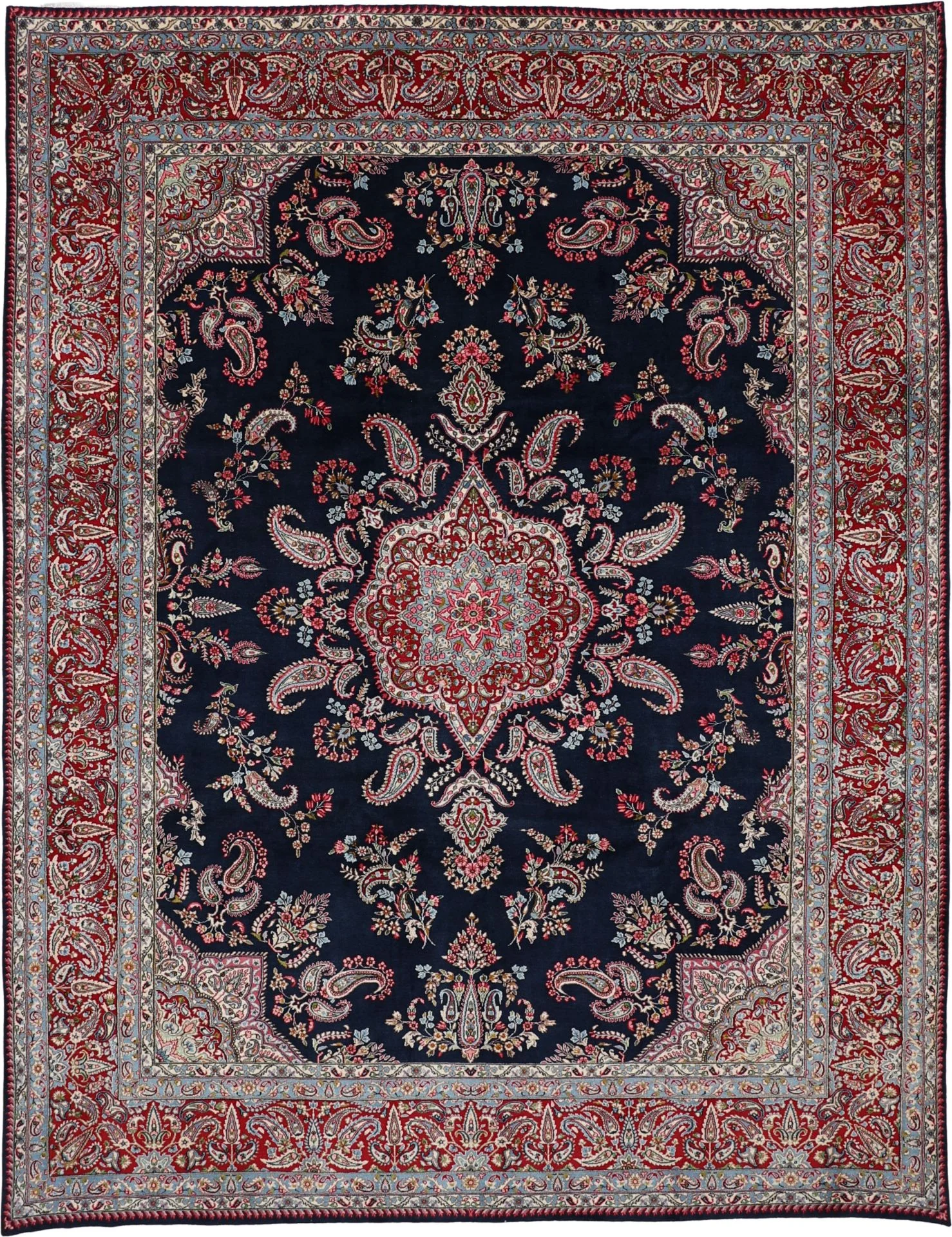 Hand-Knotted Kerman Persian Rug, 275 × 360 cm, Wool
