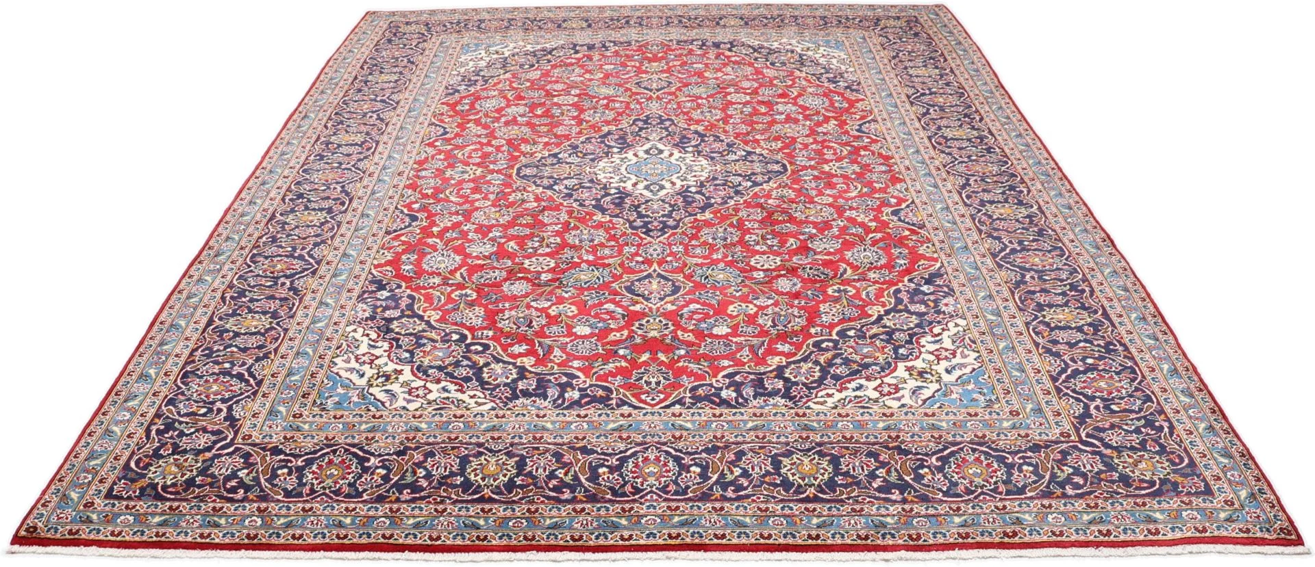 Alternative view of Wool Kashan Persian Rug 250 × 343 cm, hand-knotted