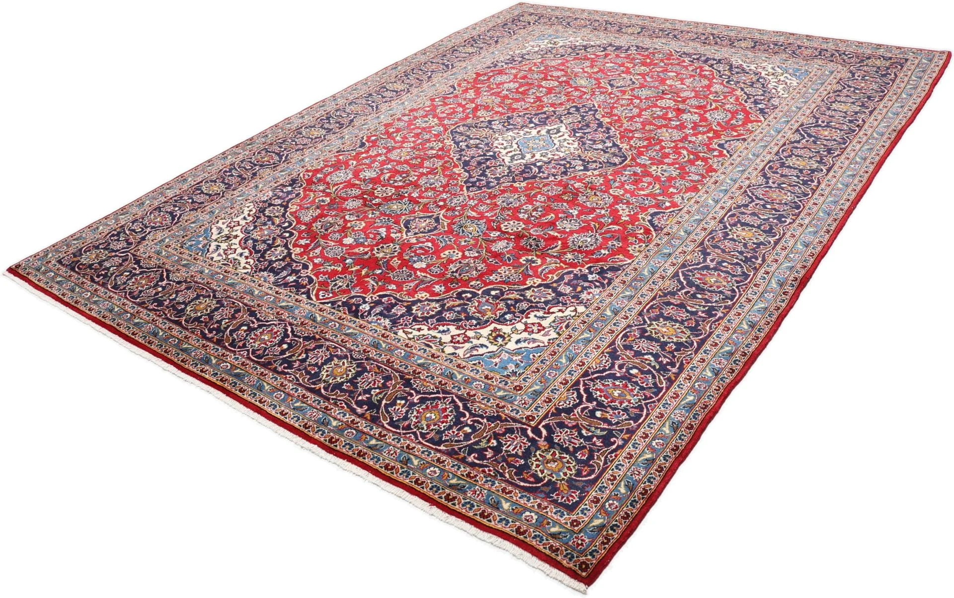 Wool Kashan Persian Rug 250 × 343 cm, hand-knotted - Image 3