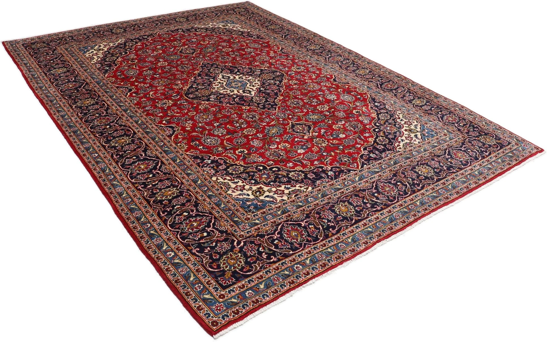Wool Kashan Persian Rug 250 × 343 cm, hand-knotted - Image 4