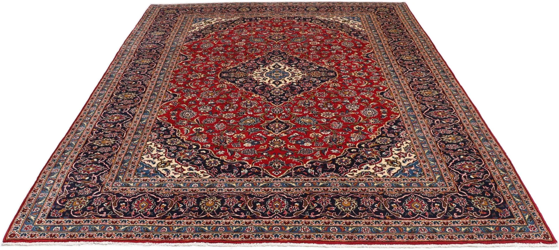 Wool Kashan Persian Rug 250 × 343 cm, hand-knotted - Image 7
