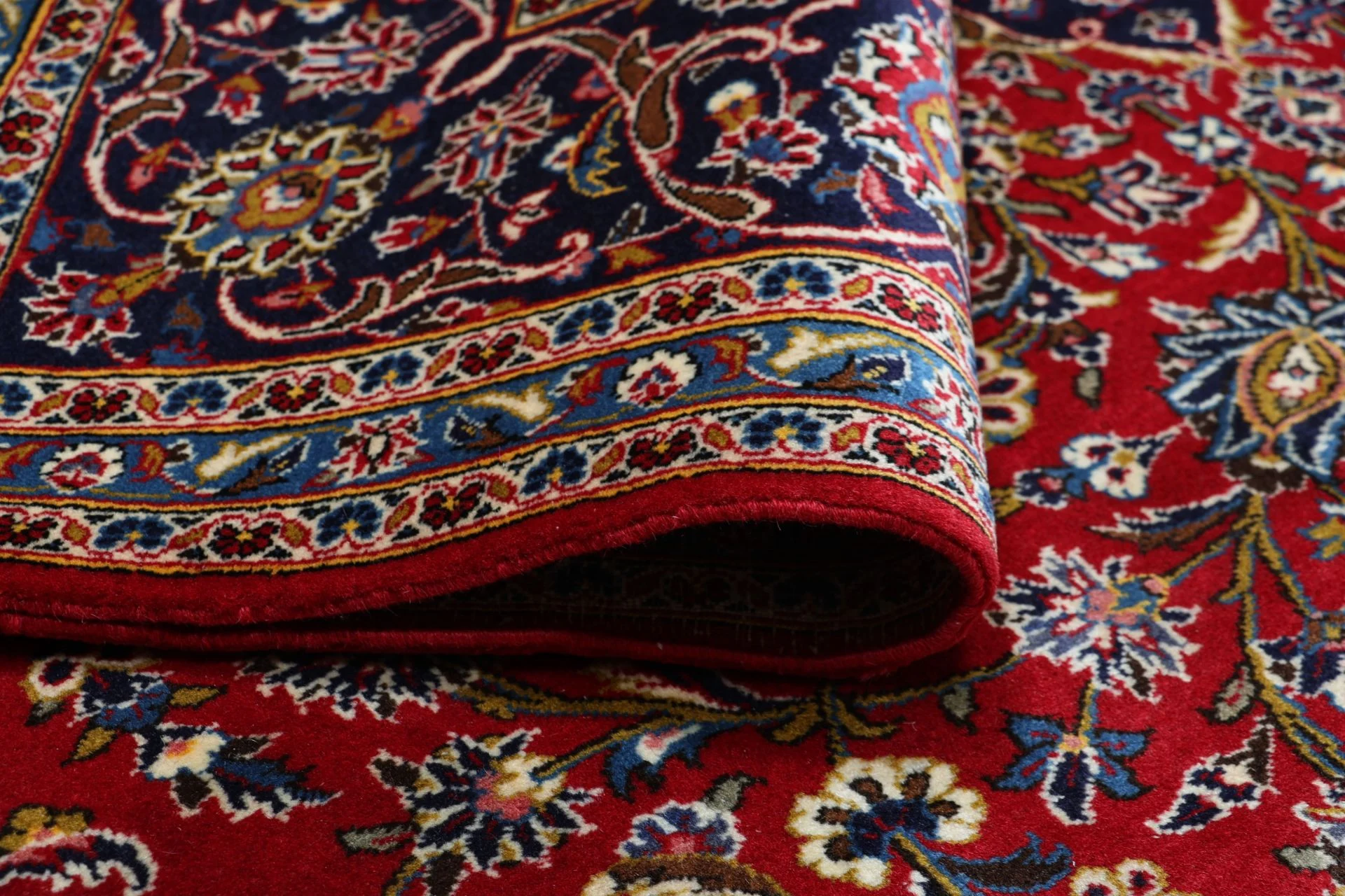 Wool Kashan Persian Rug 250 × 343 cm, hand-knotted - Image 10