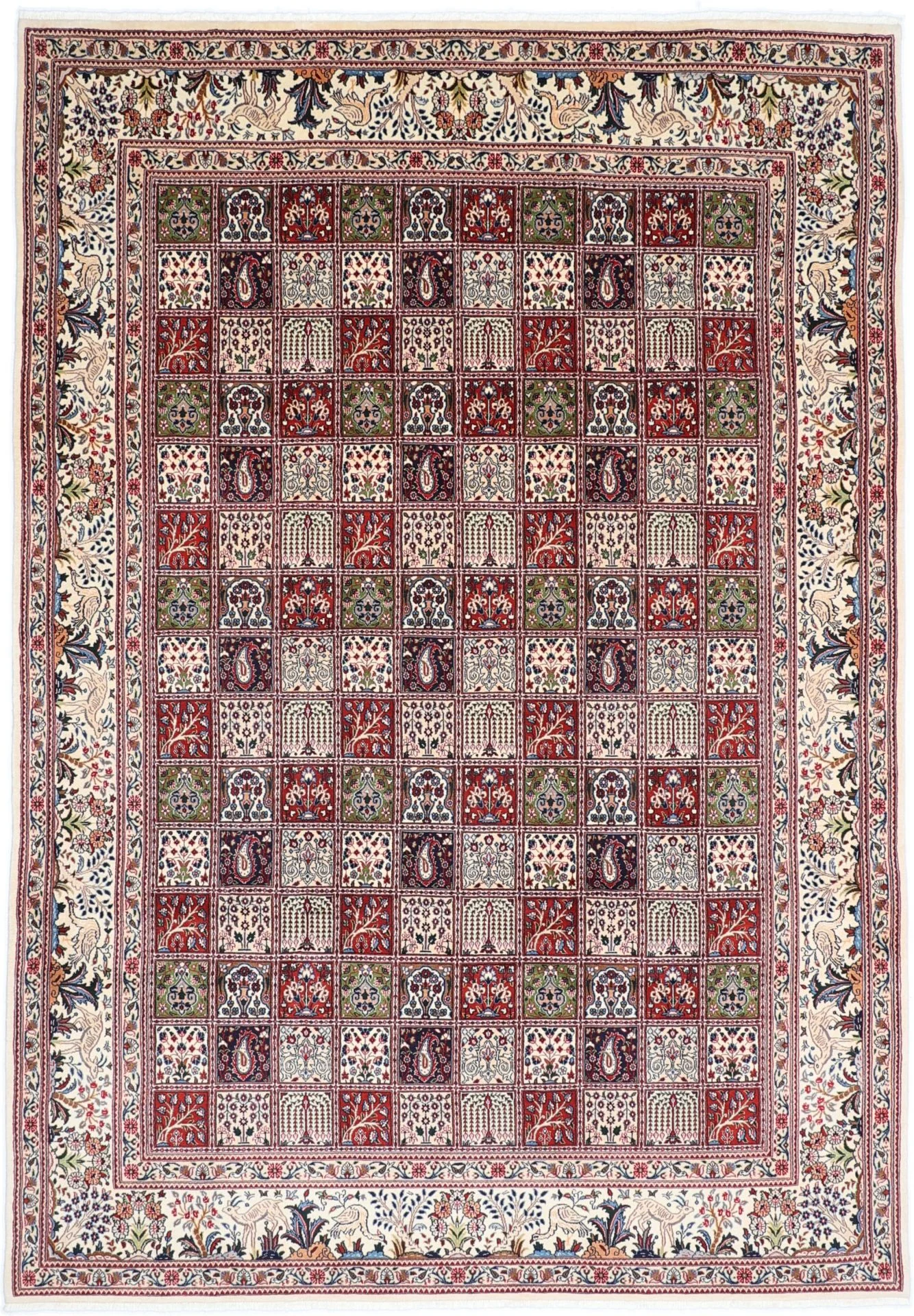 Moud Persian Rug 242 × 350 cm in Wool, hand-knotted