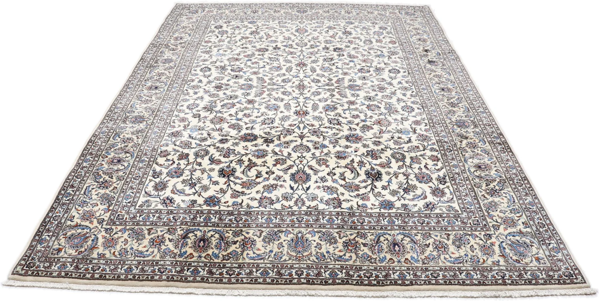Alternative view of Hand-Knotted Kashan Persian Rug, 250 × 356 cm, Wool & Silk