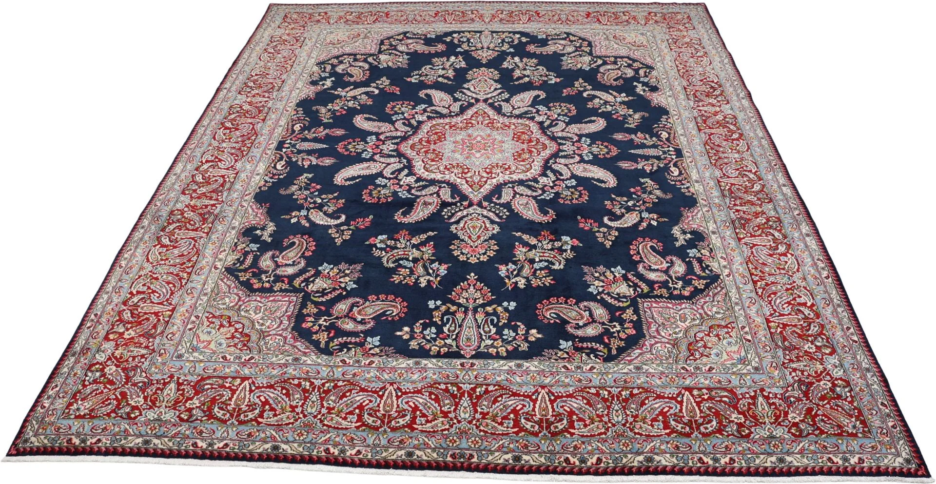 Alternative view of Hand-Knotted Kerman Persian Rug, 275 × 360 cm, Wool