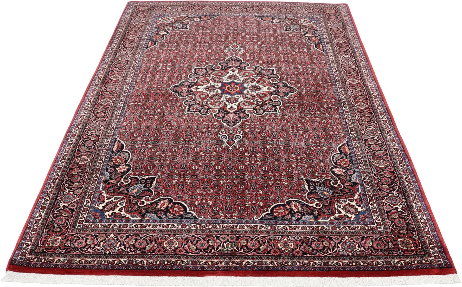 Alternative view of Wool & Silk Bijar Persian Rug 169 × 243 cm, hand-knotted