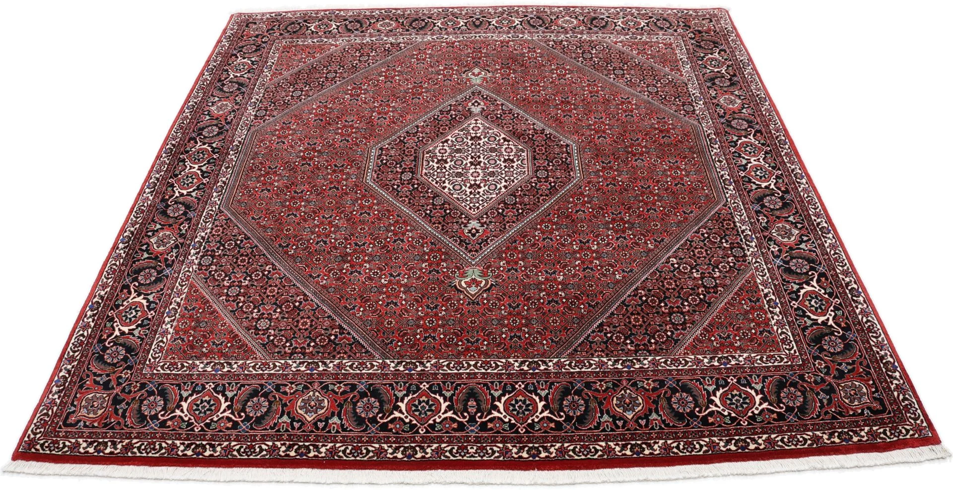 Alternative view of Bijar Persian Rug 206 × 212 cm in Wool & Silk, hand-knotted