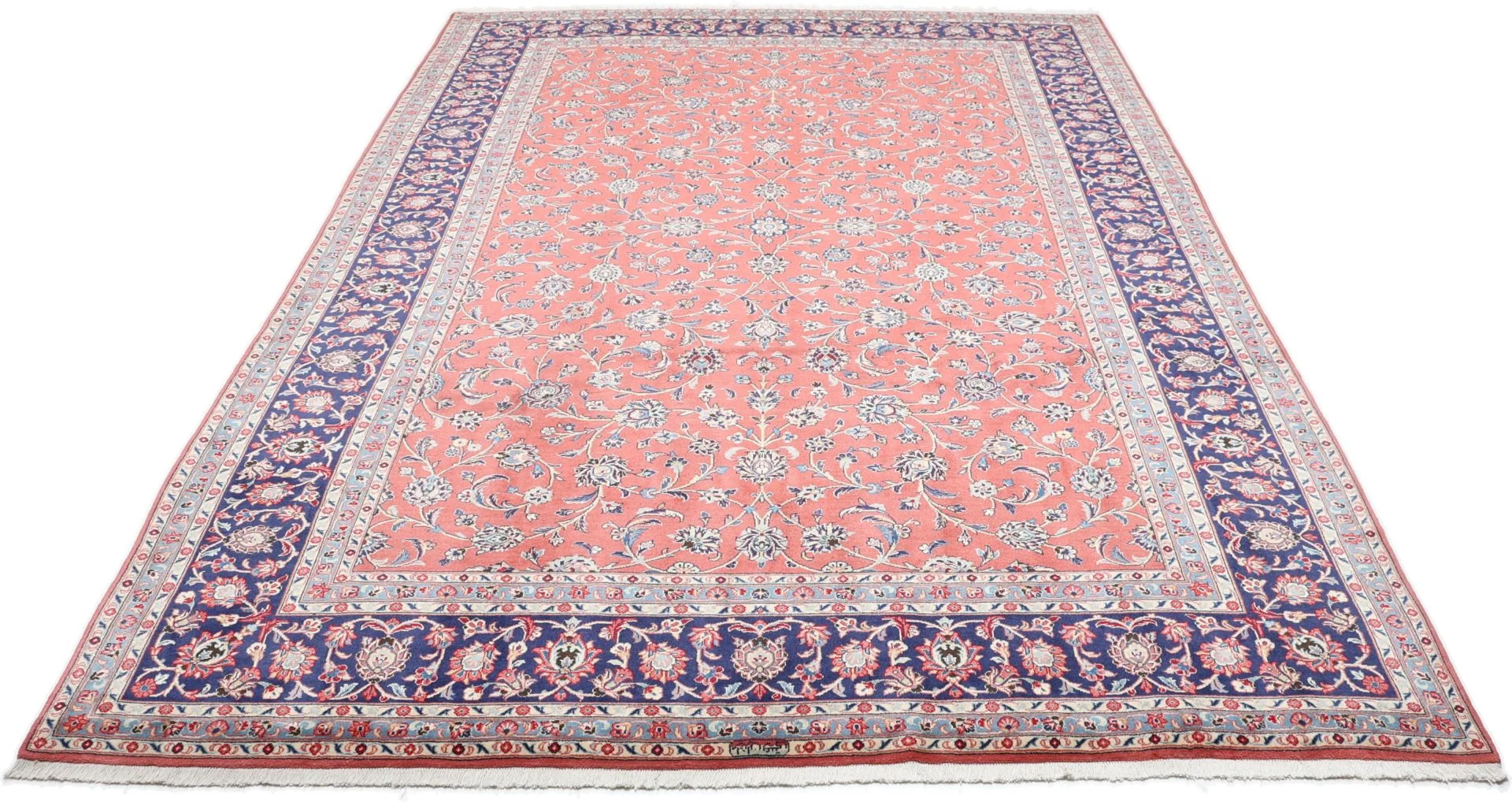 Alternative view of Wool Kashan Persian Rug 252 × 358 cm, hand-knotted