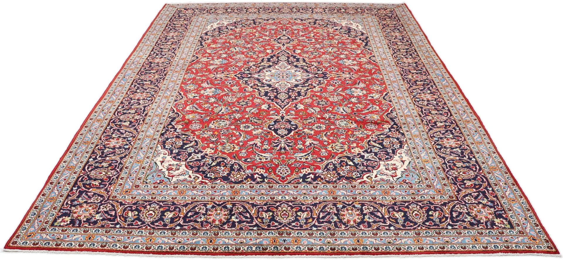 Alternative view of Hand-Knotted Kashan Persian Rug, 250 × 345 cm, Wool