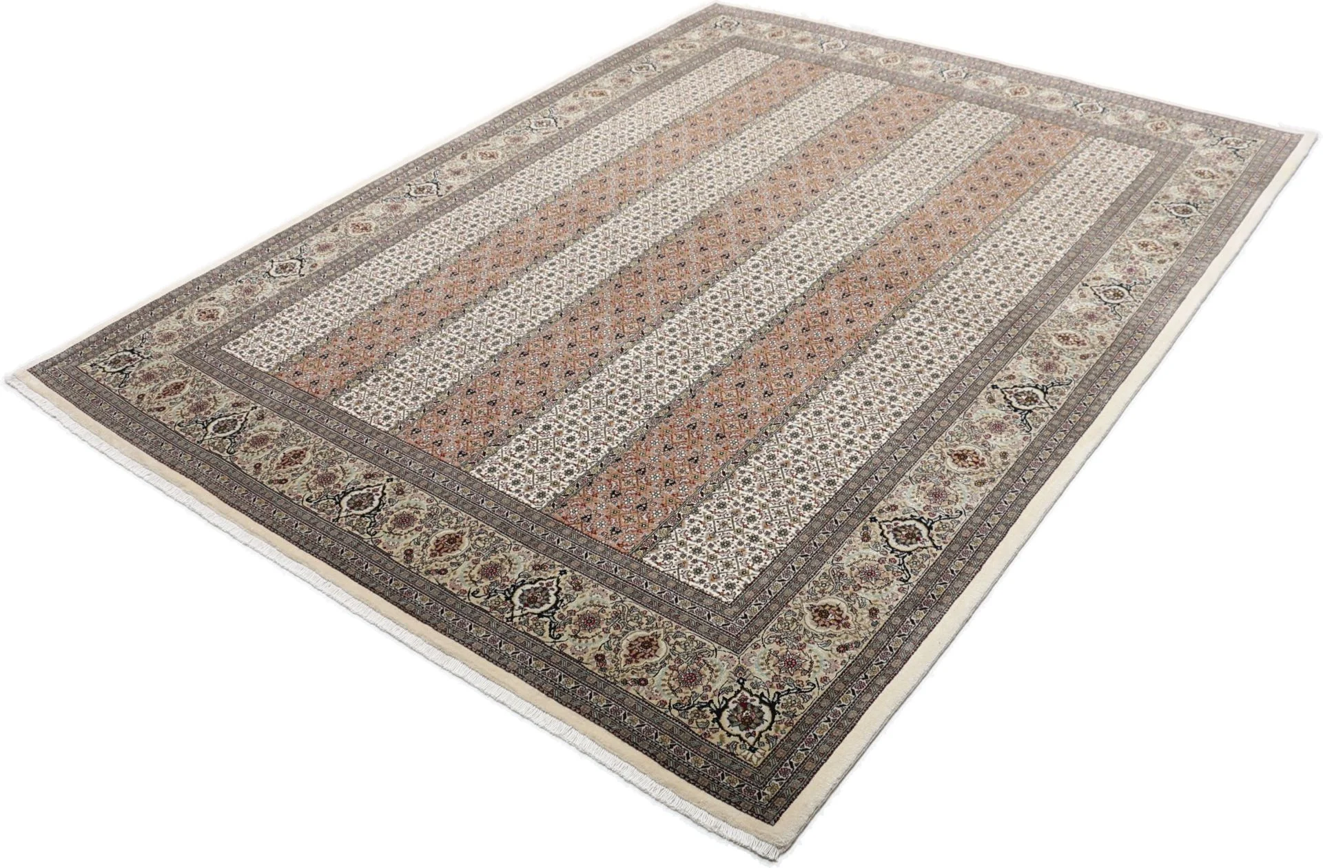 Wool & Silk Tabriz Persian Rug 202 × 265 cm, hand-knotted - Image 3