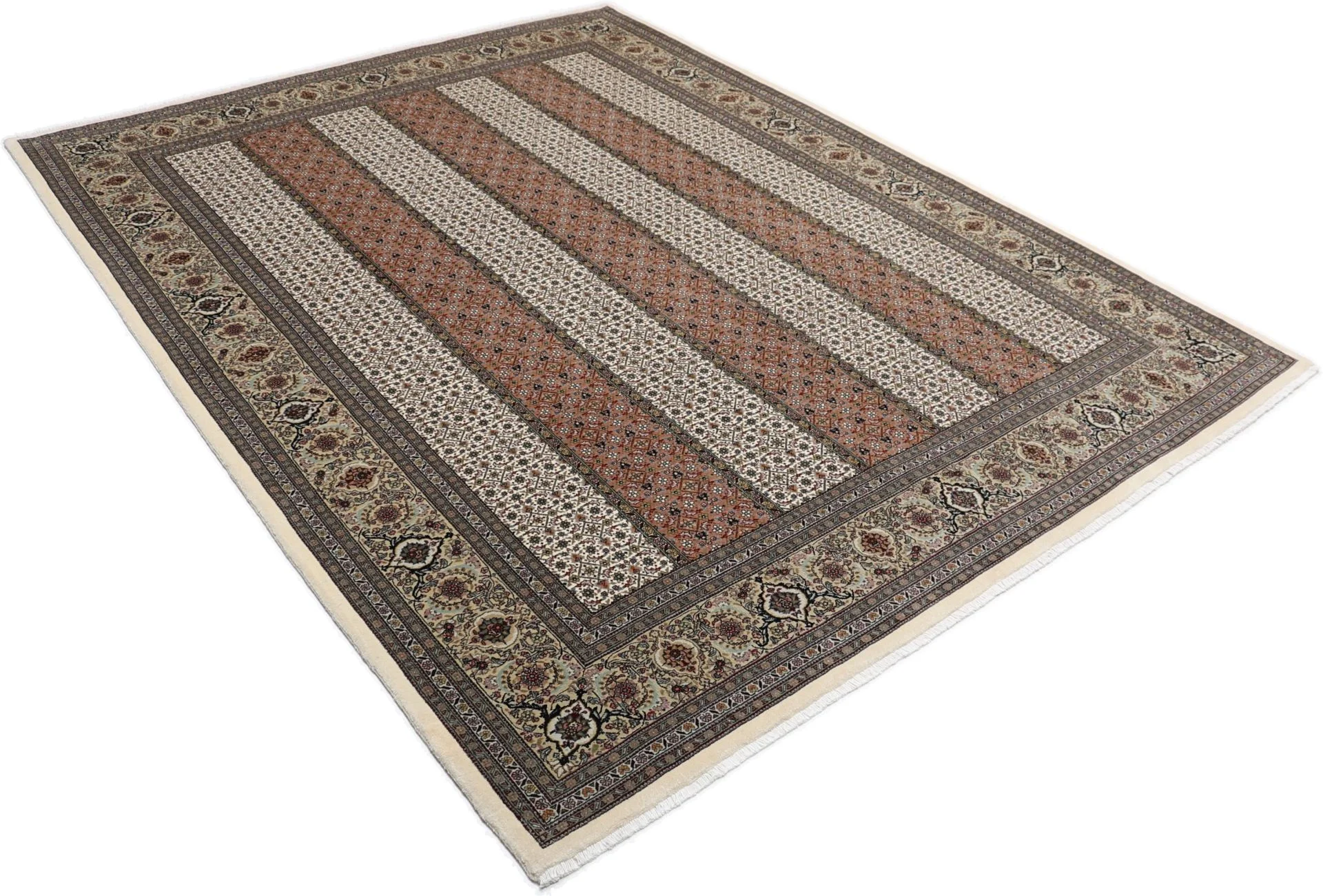 Wool & Silk Tabriz Persian Rug 202 × 265 cm, hand-knotted - Image 4