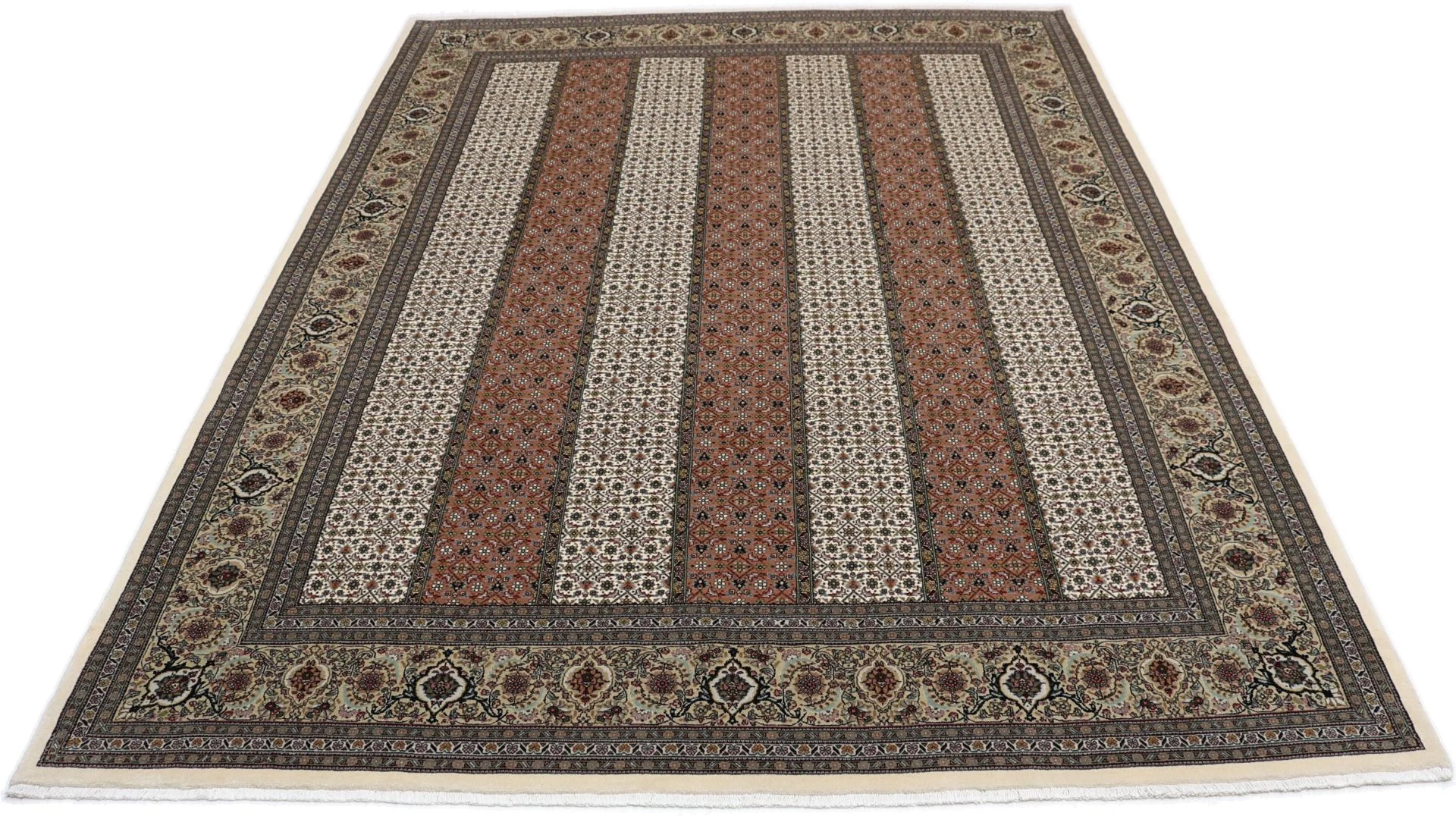 Wool & Silk Tabriz Persian Rug 202 × 265 cm, hand-knotted - Image 8