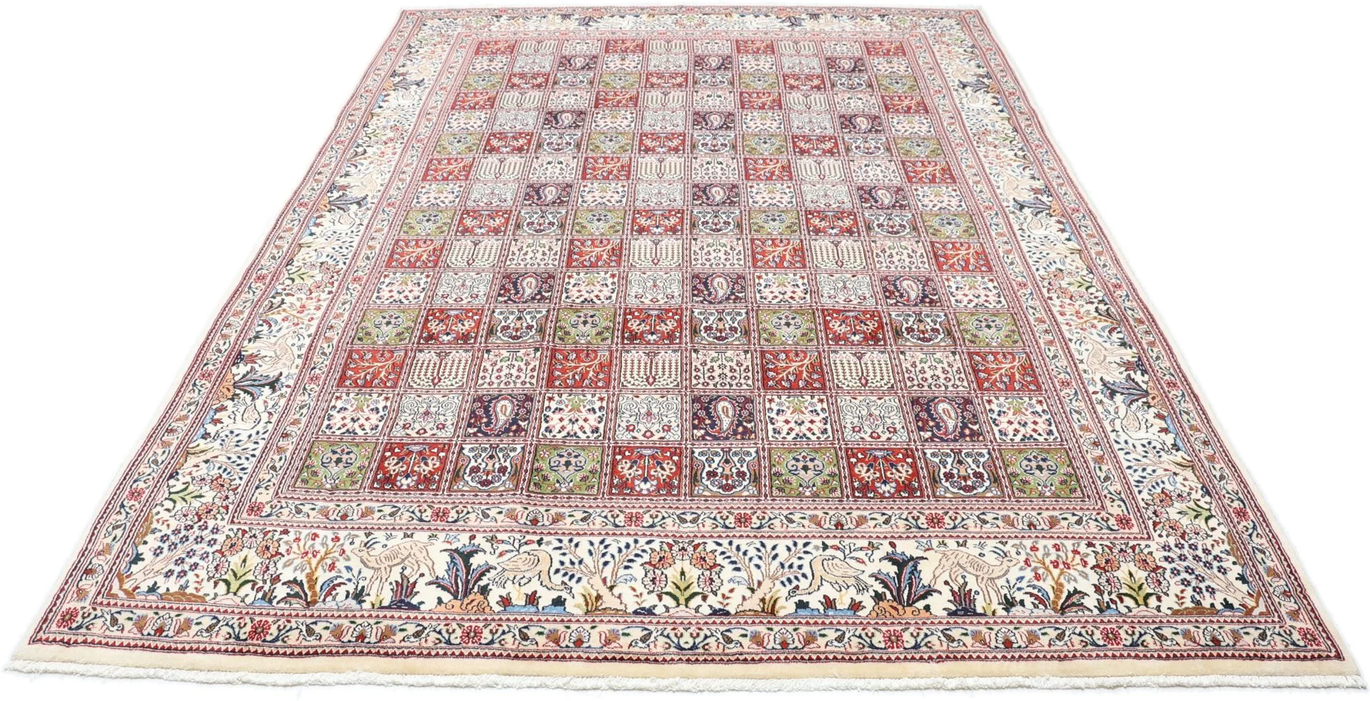 Alternative view of Moud Persian Rug 242 × 350 cm in Wool, hand-knotted