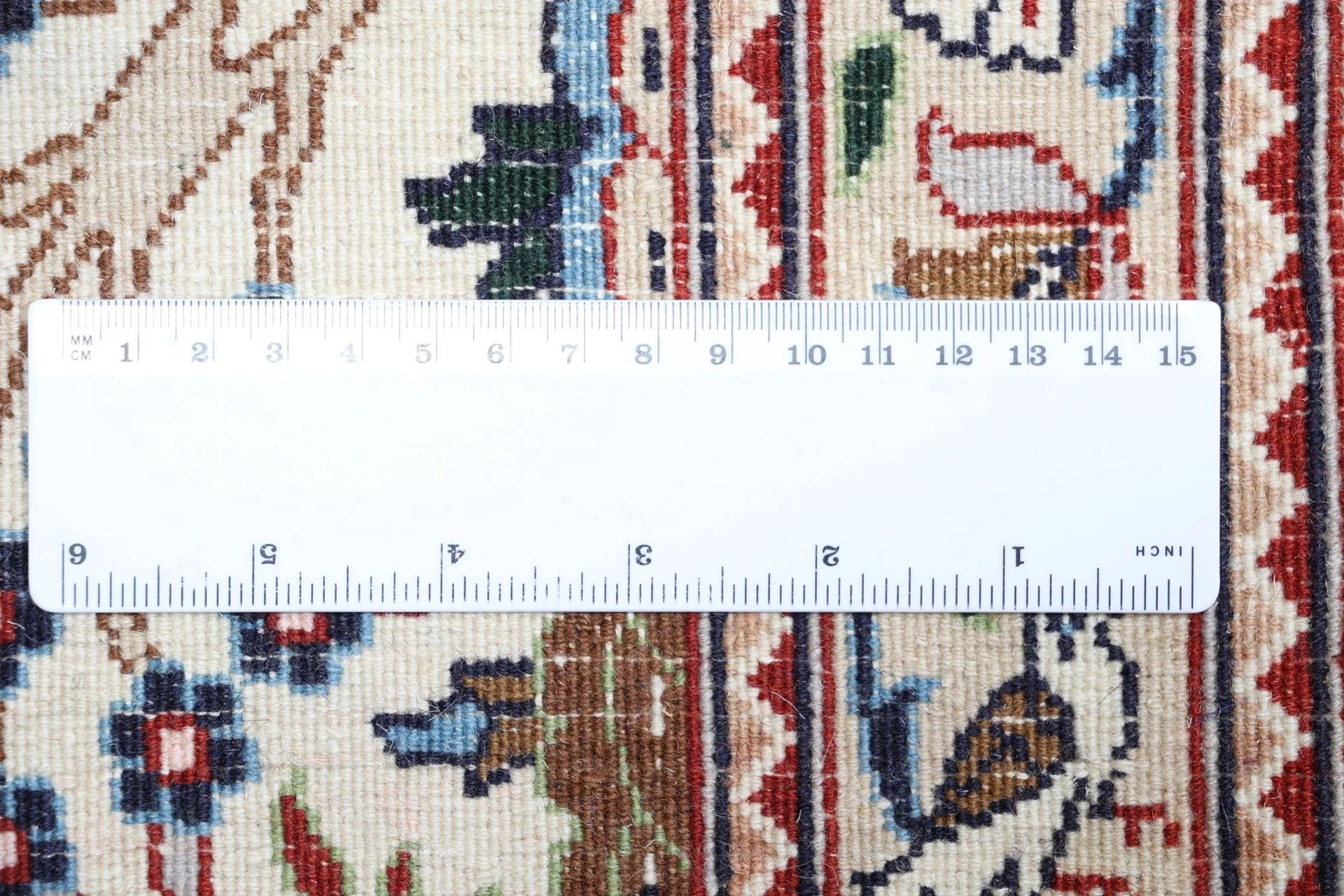 Moud Persian Rug 242 × 350 cm in Wool, hand-knotted - Image 11