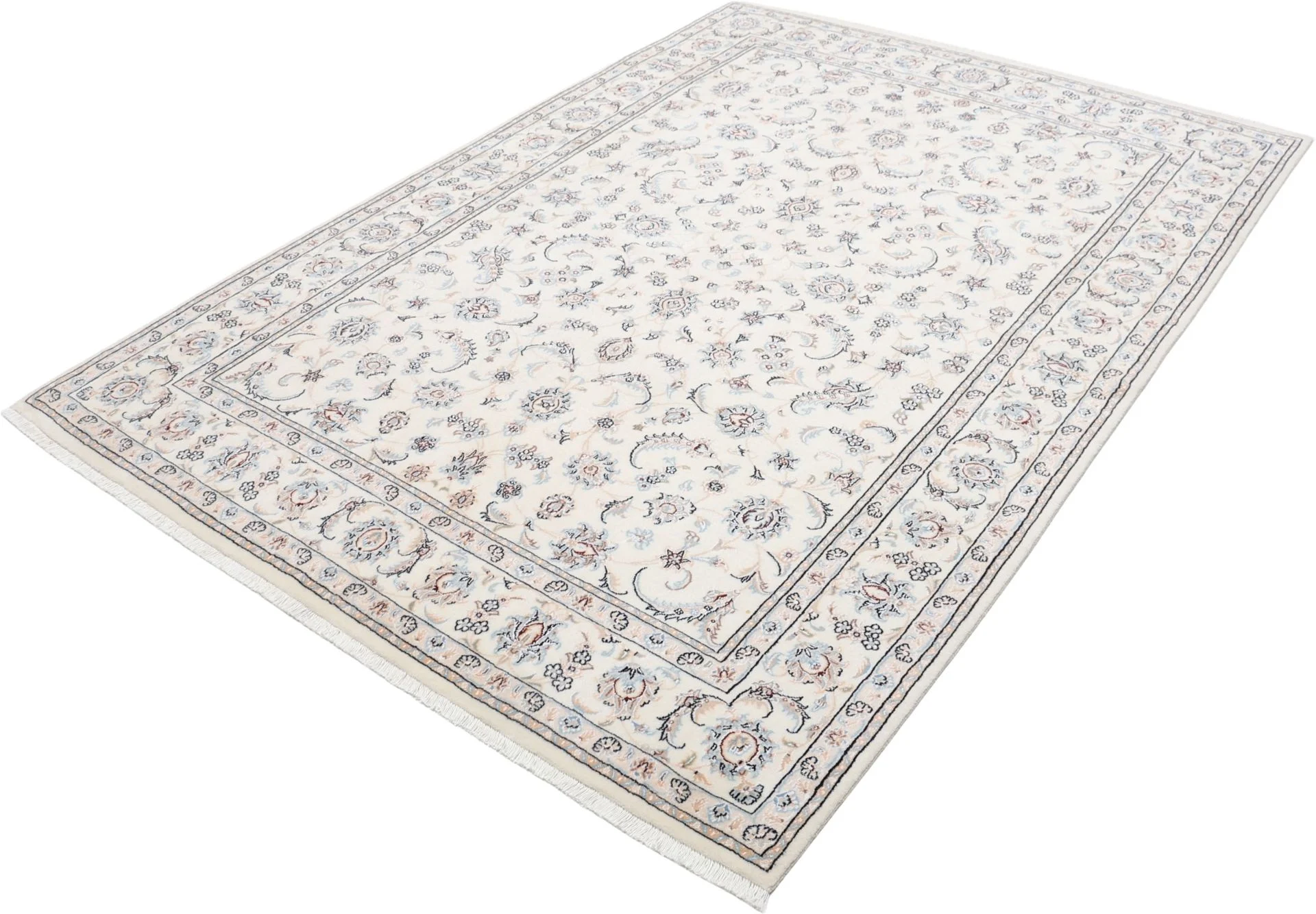 Wool & Silk Nain Persian Rug 170 × 245 cm, hand-knotted - Image 3