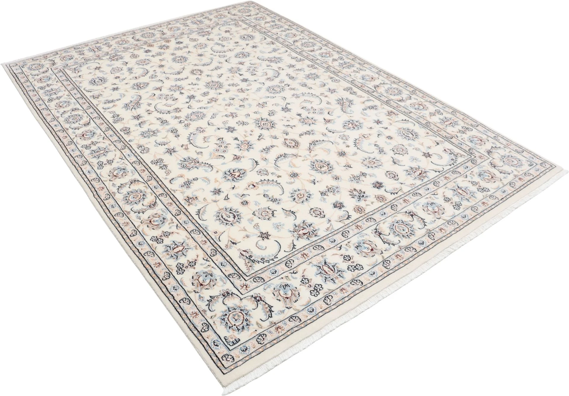 Wool & Silk Nain Persian Rug 170 × 245 cm, hand-knotted - Image 4