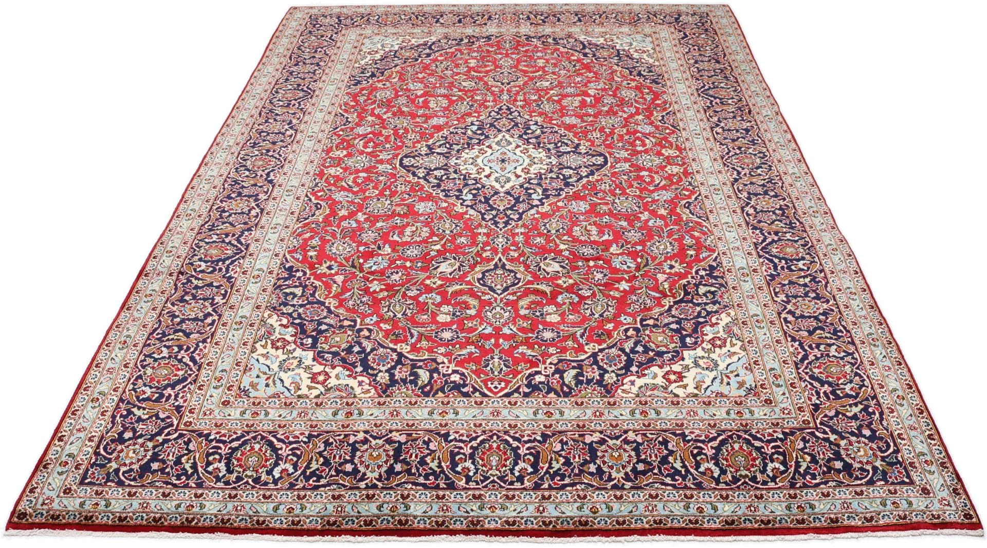 Alternative view of Wool Kashan Persian Rug 245 × 345 cm, hand-knotted