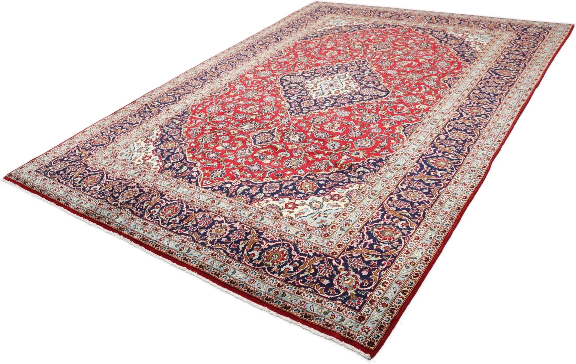 Wool Kashan Persian Rug 245 × 345 cm, hand-knotted - Image 3