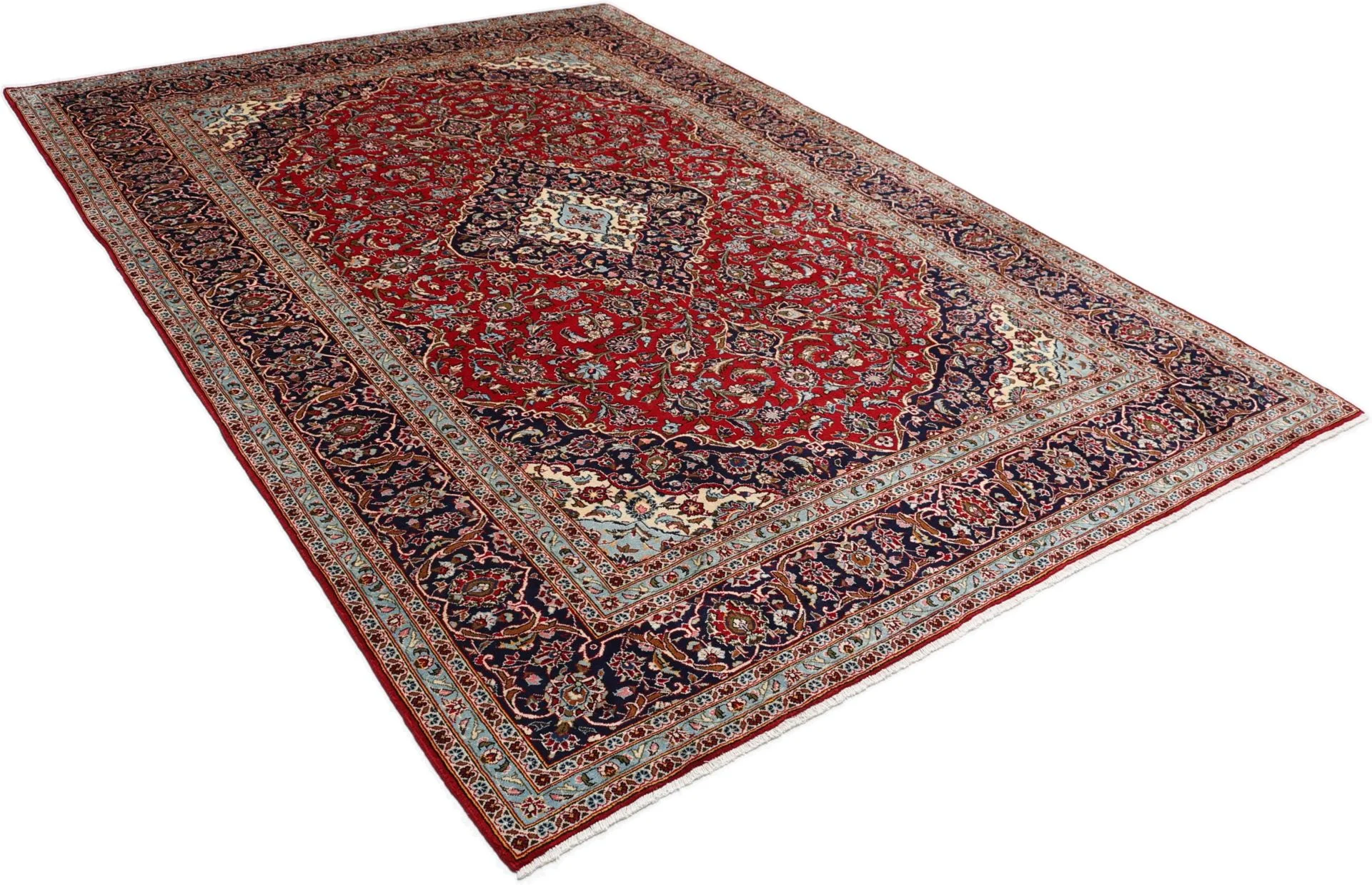 Wool Kashan Persian Rug 245 × 345 cm, hand-knotted - Image 4