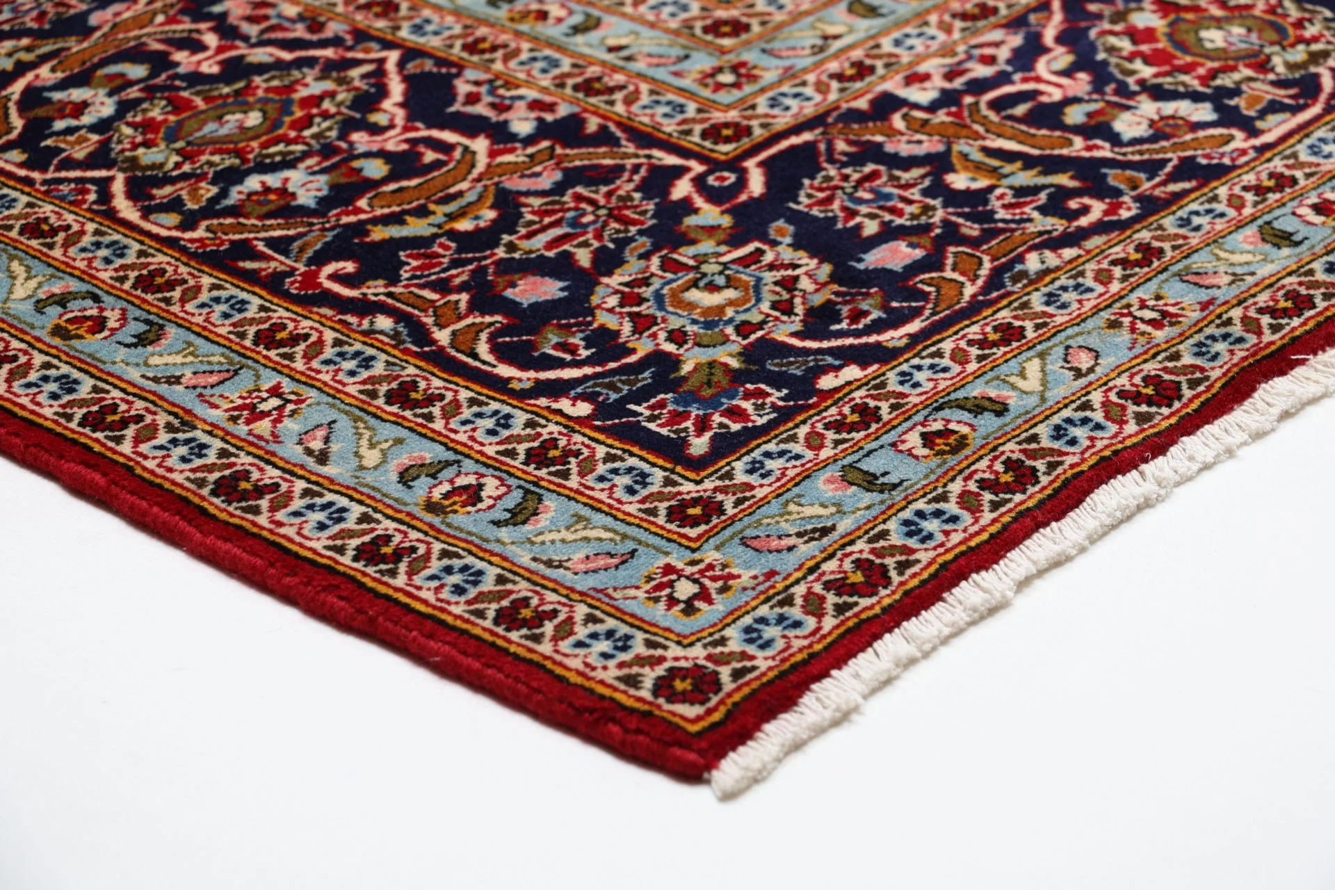 Wool Kashan Persian Rug 245 × 345 cm, hand-knotted - Image 6
