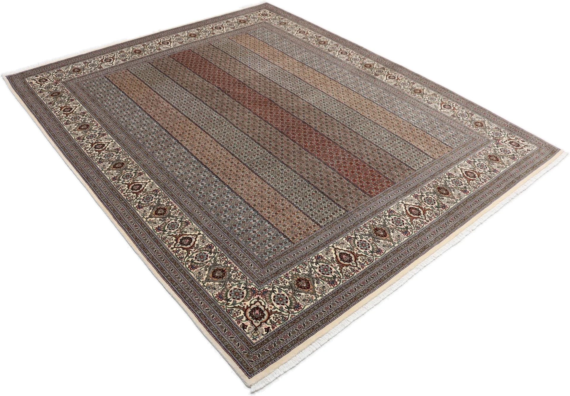 Tabriz Persian Rug 210 × 255 cm in Wool & Silk, hand-knotted - Image 4