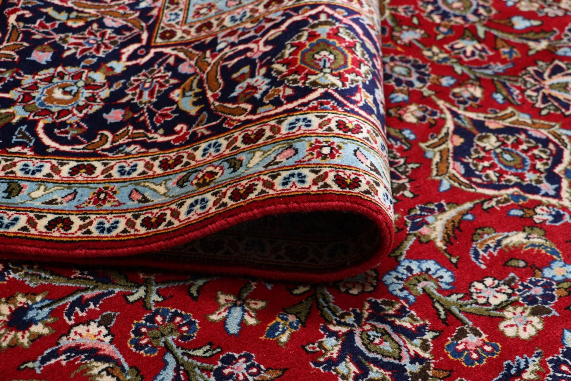 Wool Kashan Persian Rug 245 × 345 cm, hand-knotted - Image 10